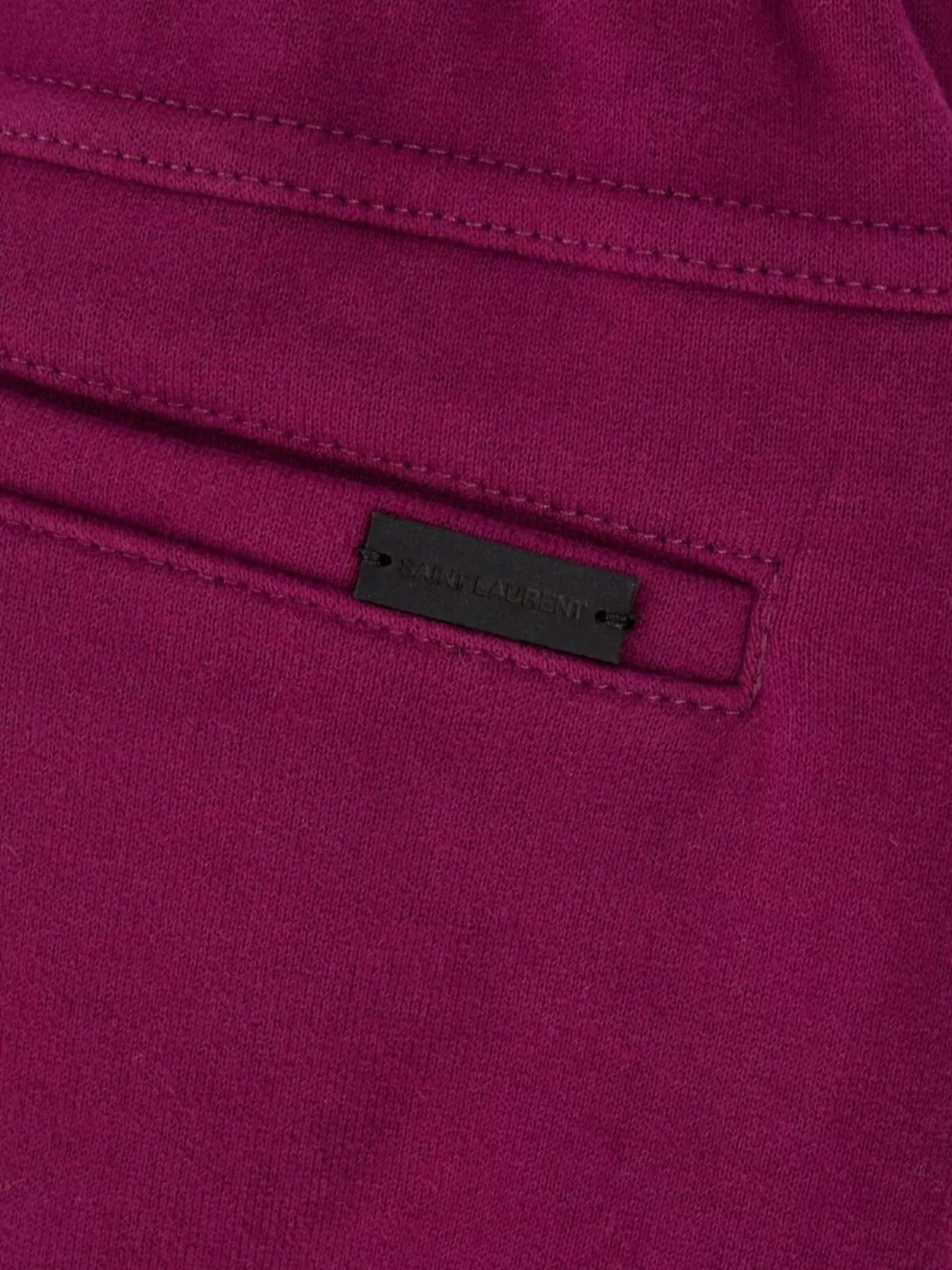 Saint Laurent Cotton Joggers With Back Pocket And Elastic Waistband