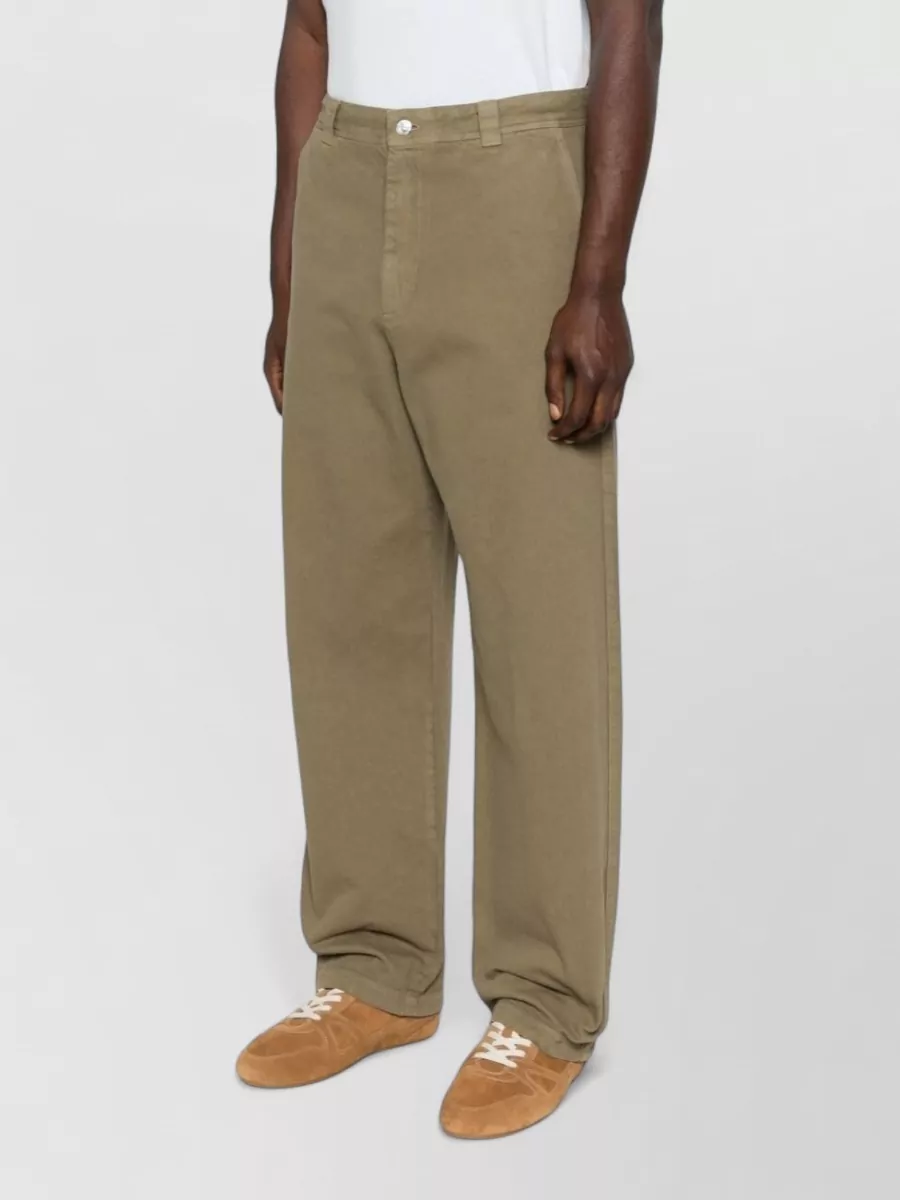 A.p.c. Silk Blend Tailored Trousers Side And Back Pockets