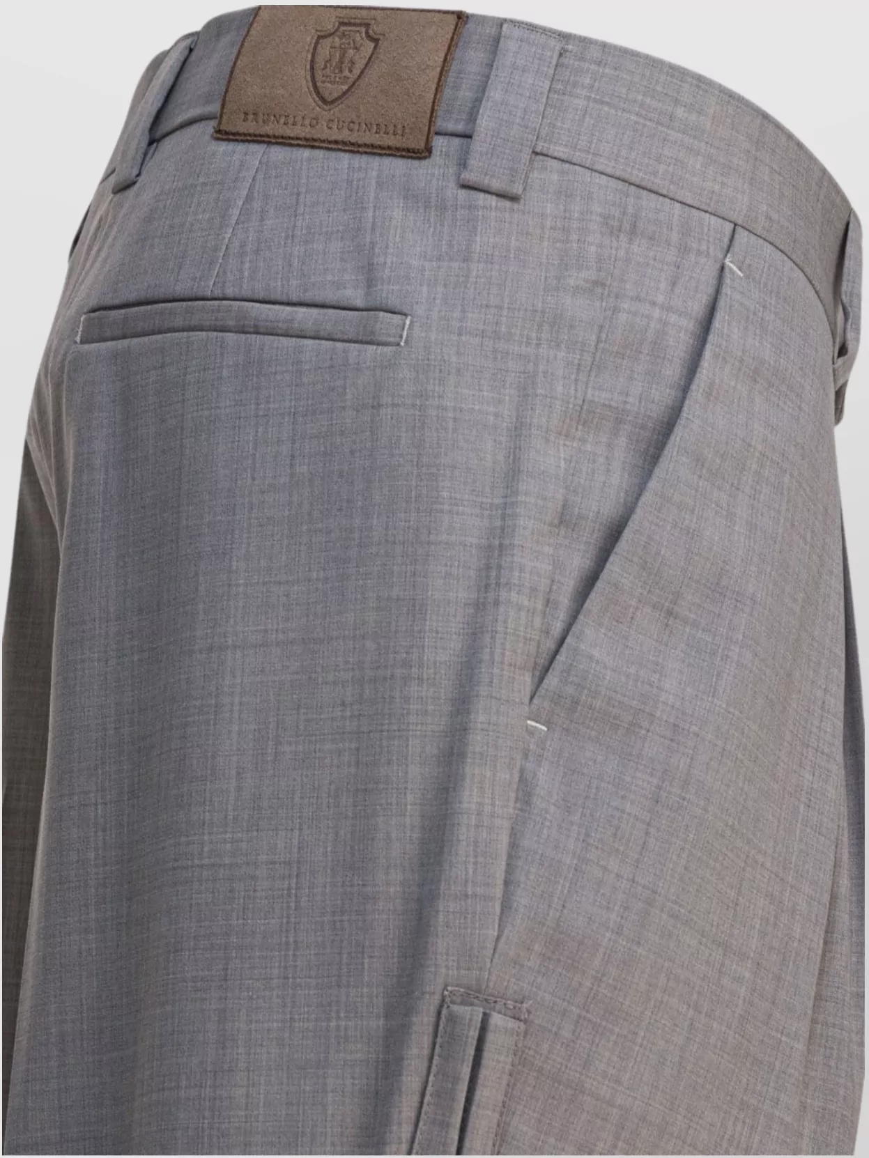 Brunello Cucinelli Trousers With Pleats And Pockets In Gray