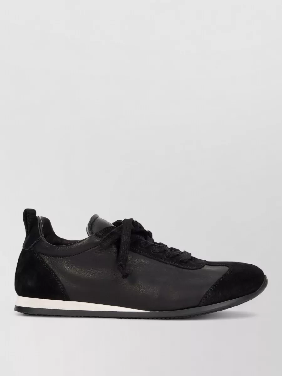 Uma Wang leather lace-up sneakers
