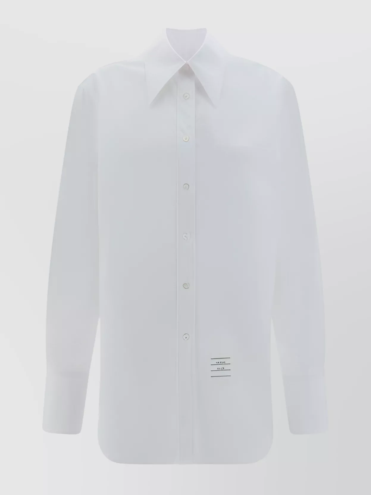 Shop Thom Browne Cotton Shirt With Back Yoke And Patch Pocket