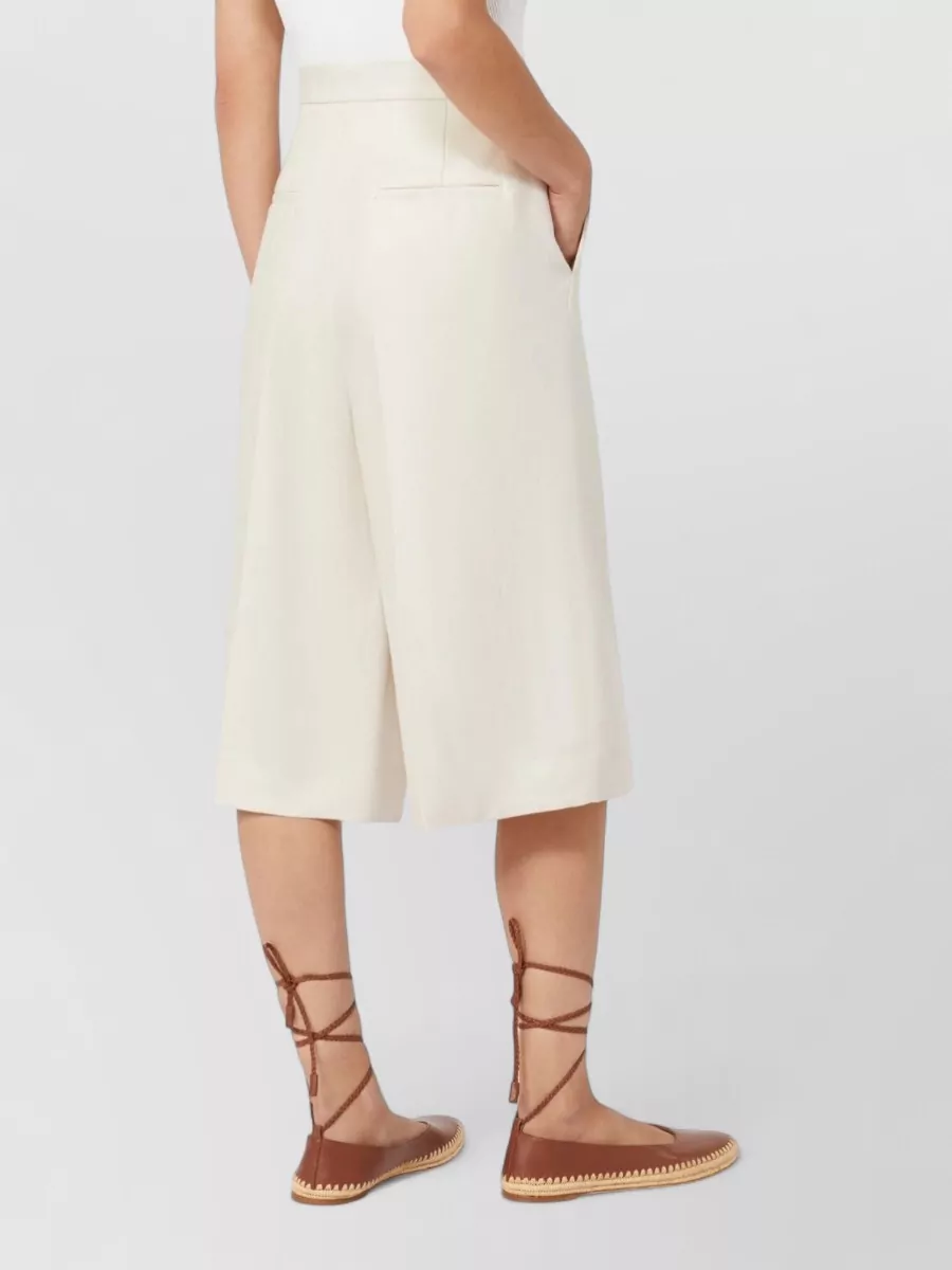 Max Mara Mxmkaki Bermuda Shorts Belt Loops Pockets