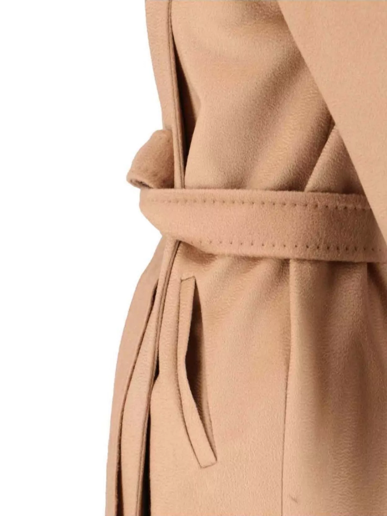 Max Mara Belted Waist Hooded Jacket Pockets