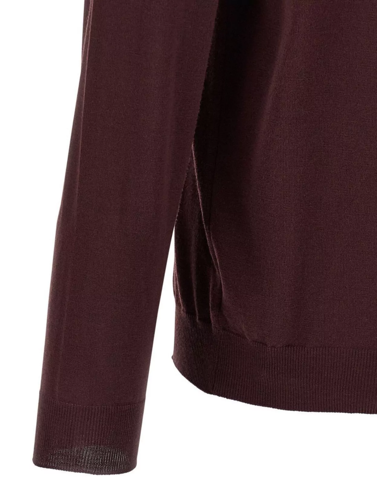 Zanone Wool Polo Shirt Collar Ribbed Cuffs Hem