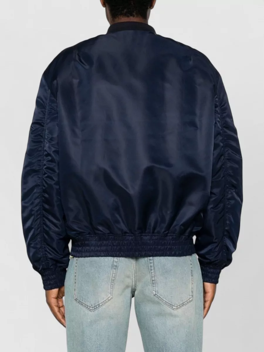 Valentino Ribbed Nylon Bomber Jacket