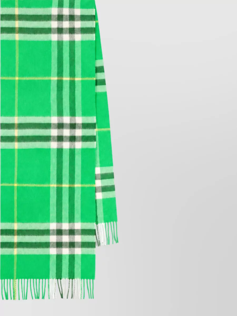 Burberry cashmere checked scarf