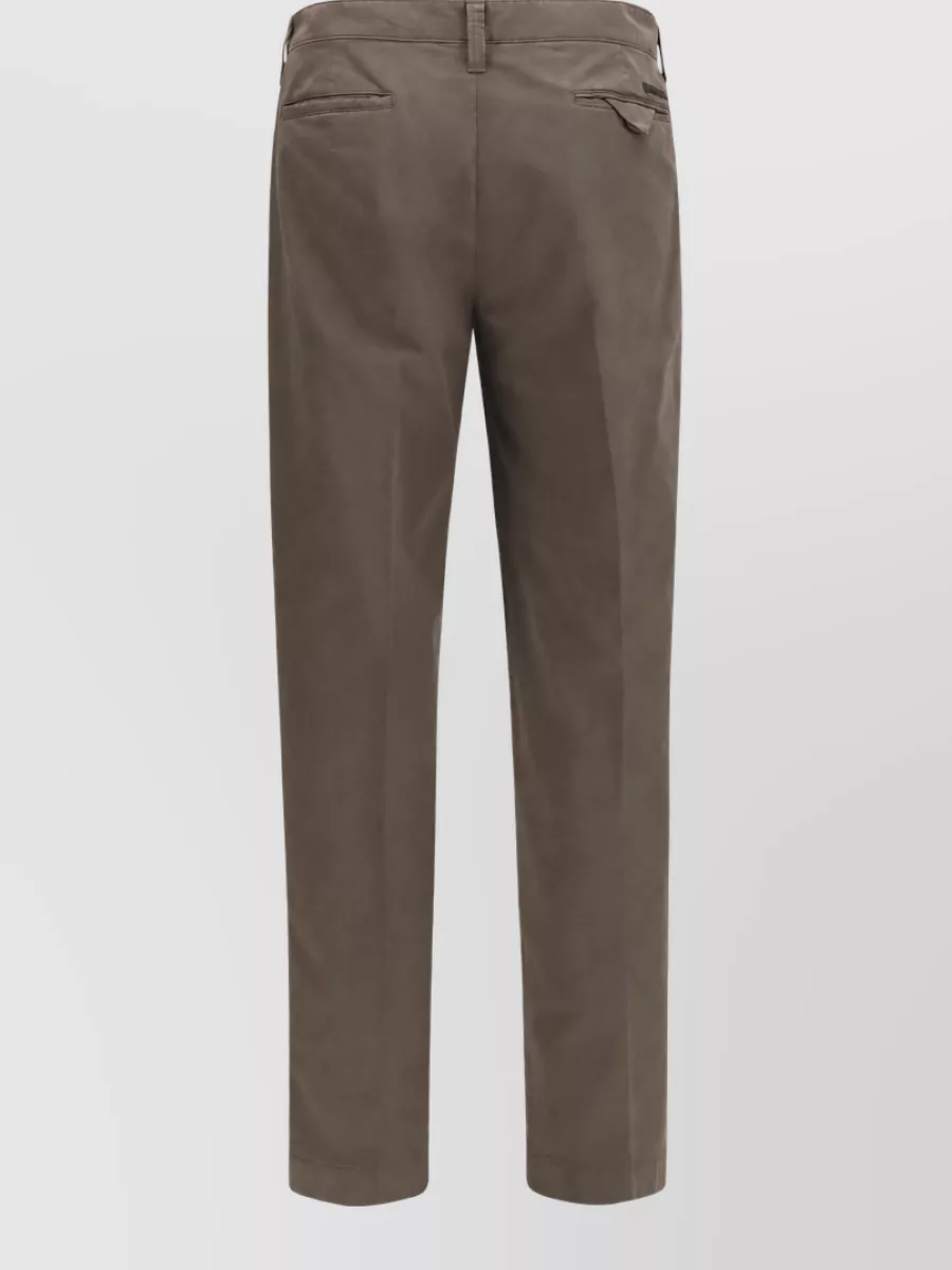Prada cotton straight-leg trousers