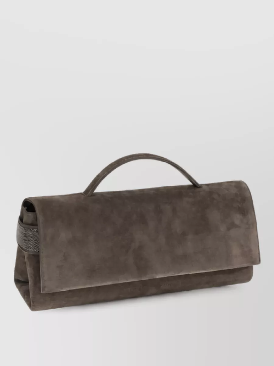 Brunello Cucinelli leather clutch bag