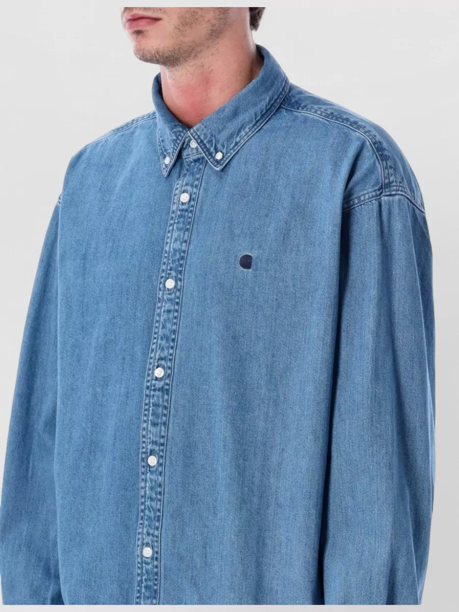 Carhartt Wip Denim Long-Sleeve Relaxed-Fit Shirt