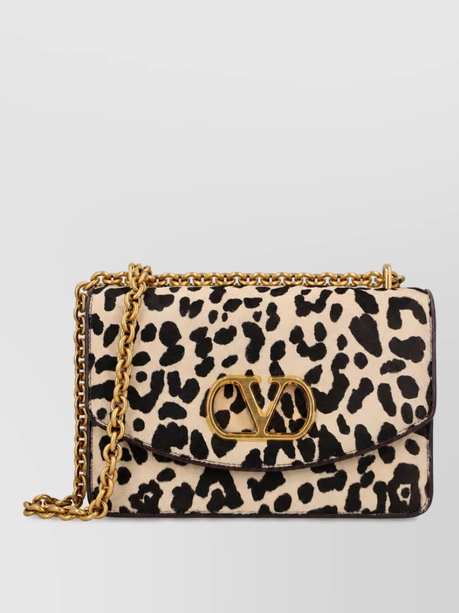 Valentino Garavani rockstud spike leather clutch bag