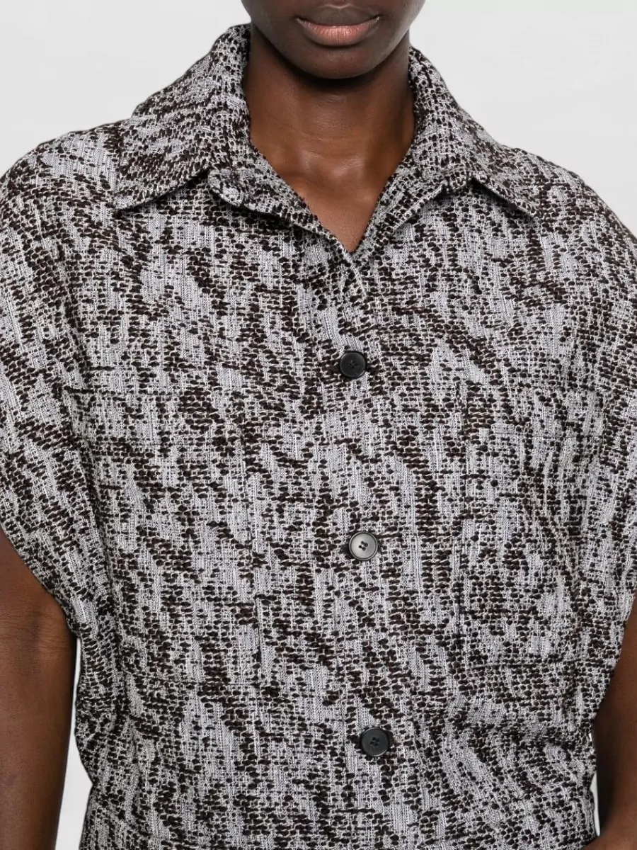 Iro Estel Cotton Blend Short Sleeve Shirt