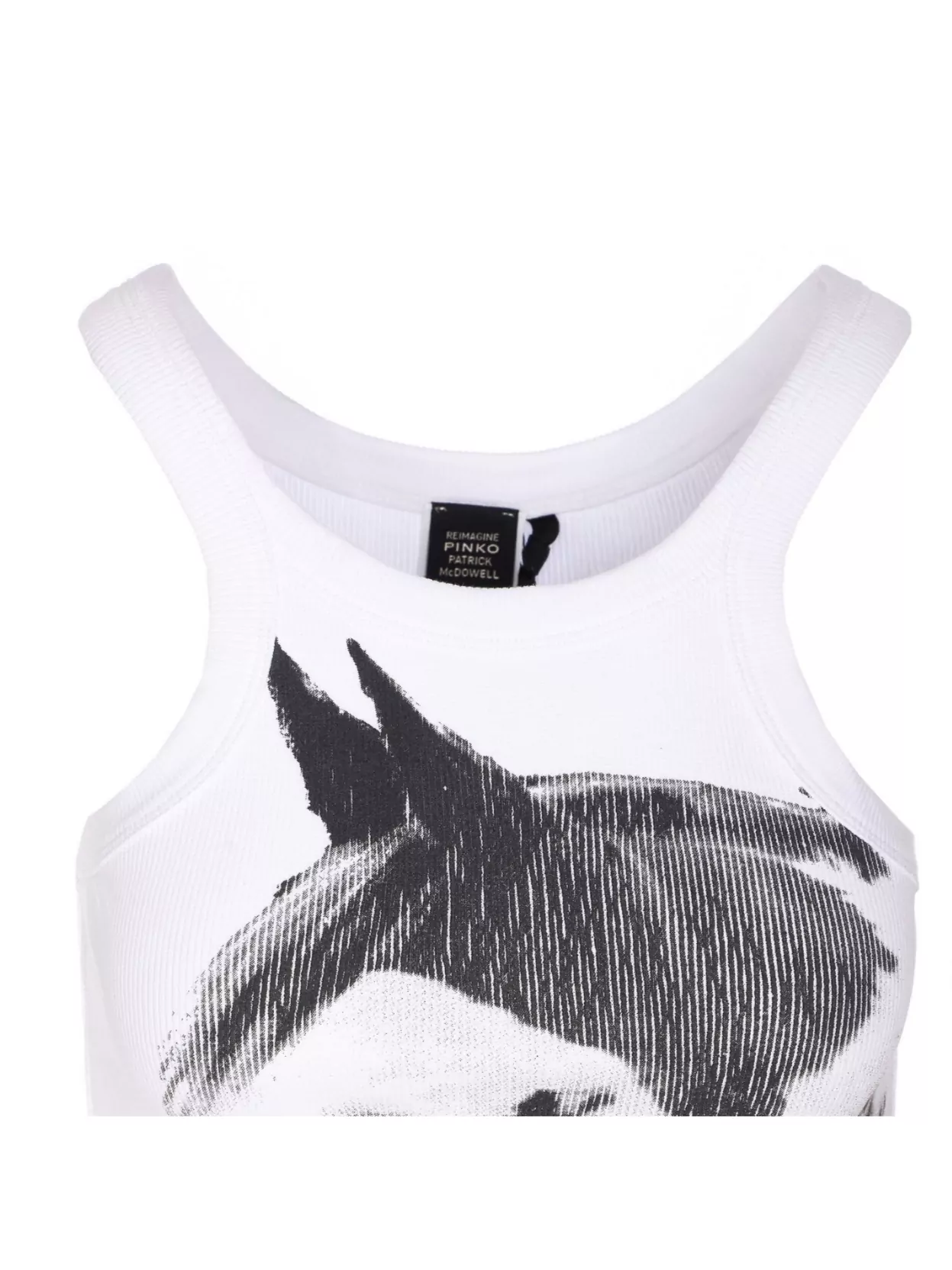 Shop Pinko Curly Tank Top Graphic Print