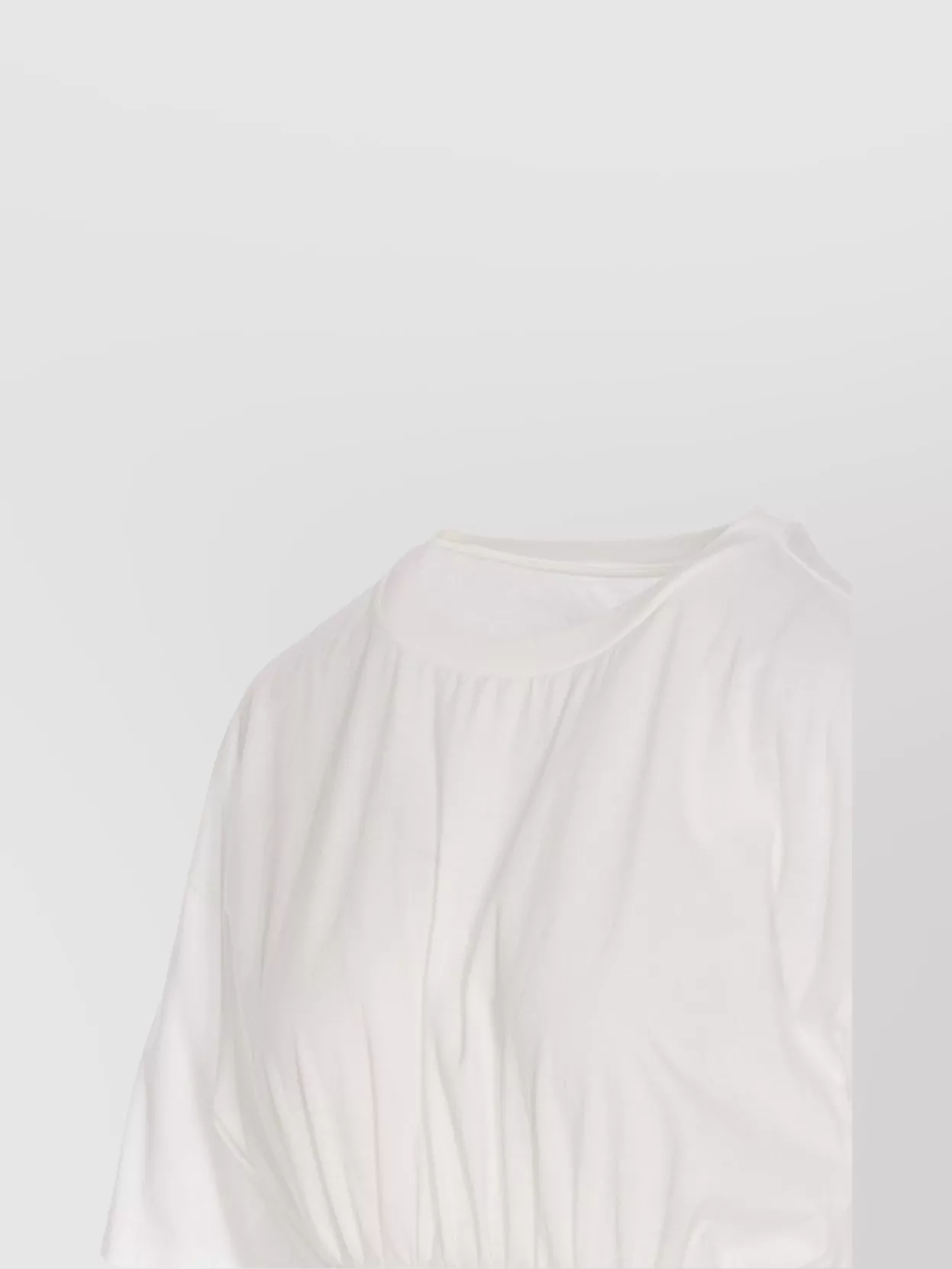 Mm6 Maison Margiela Crew Neck T-Shirt Detail Waist