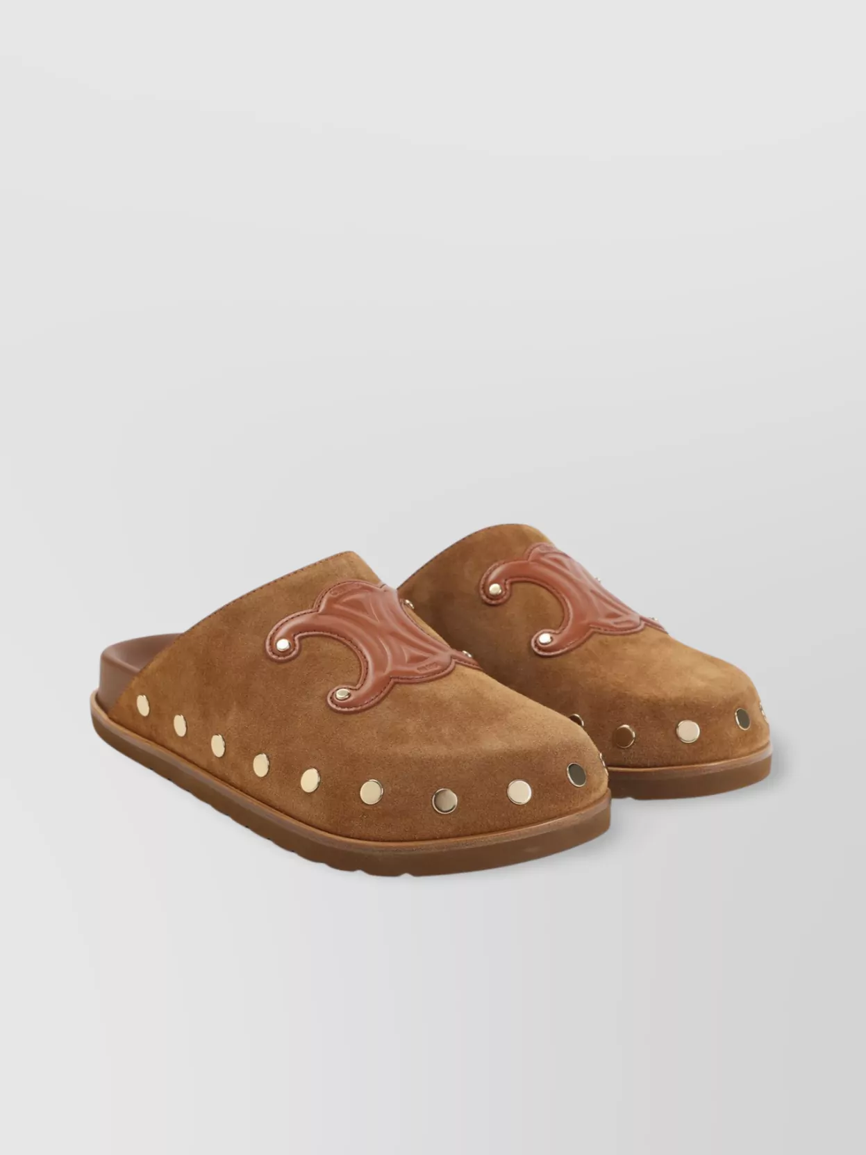 Celine Studded Detailing Wedge Clog