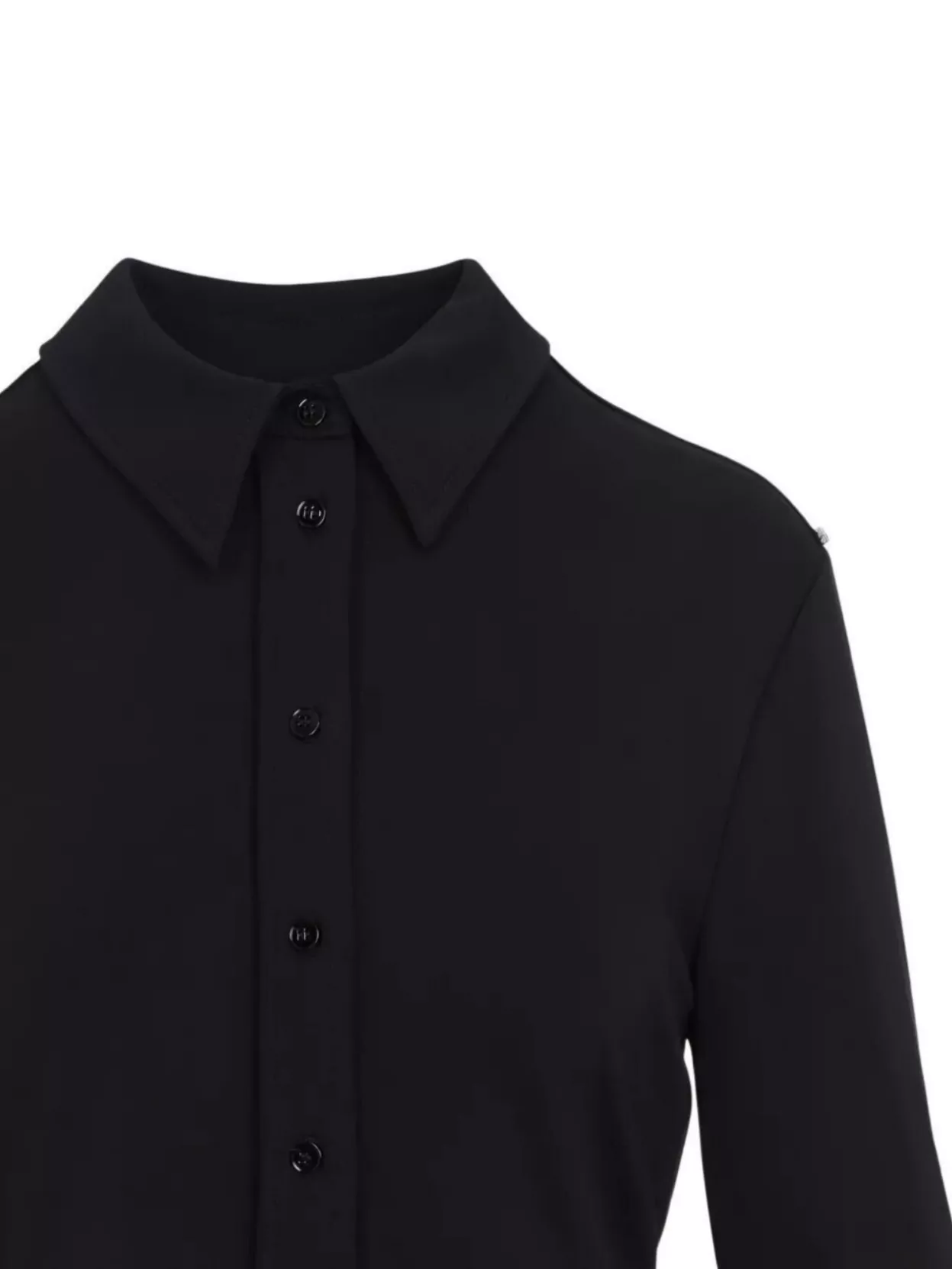 Sportmax Long Sleeve Collared Shirt With Open Back