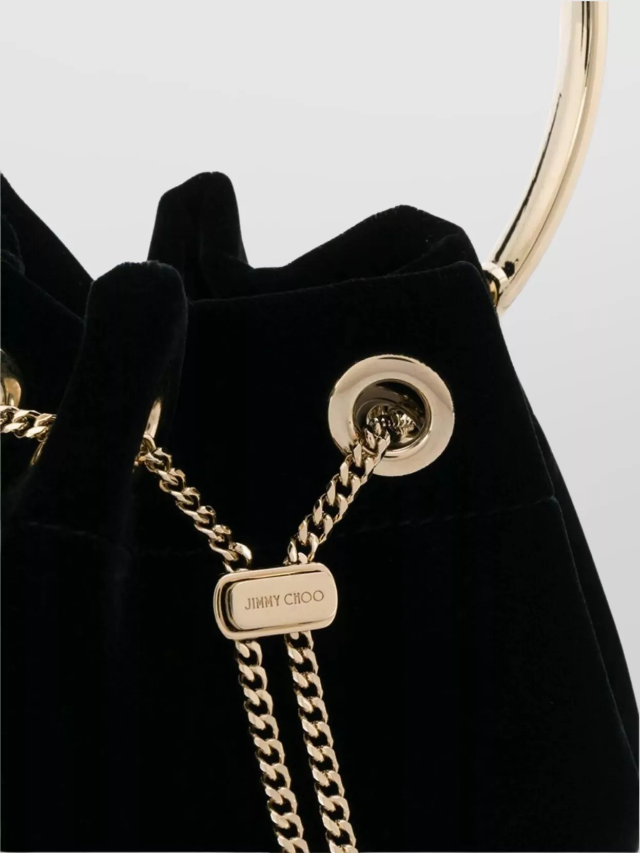 Jimmy Choo Round Handle Shoulder Bag Tassel