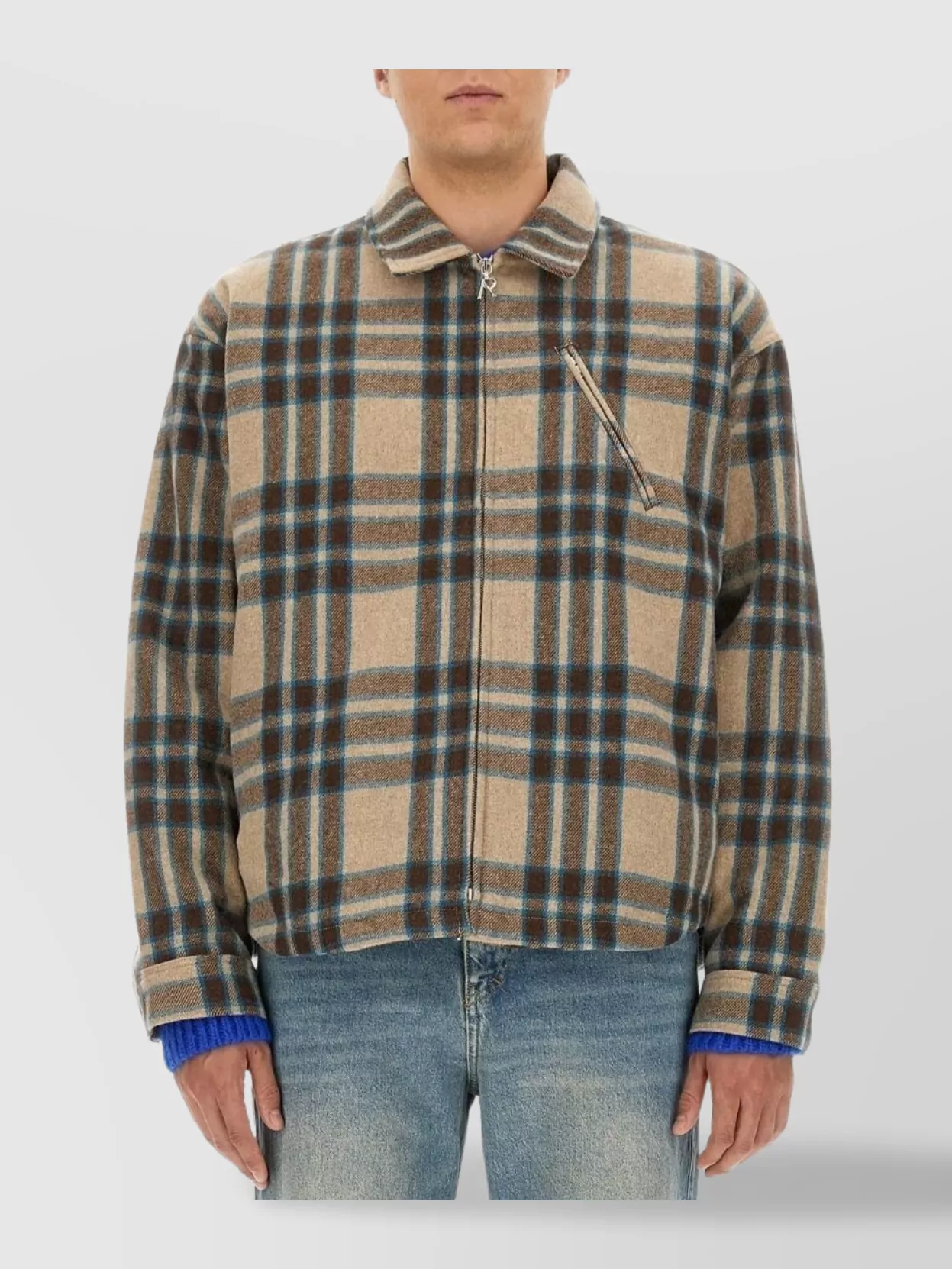 Represent Plaid Shirt With Chest Pocket