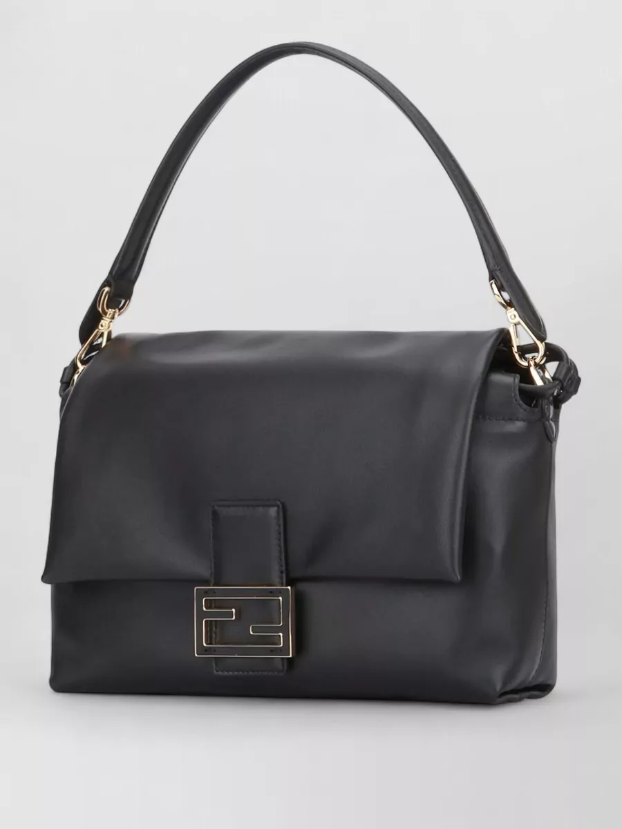 Fendi Mamma Baguette Medium Leather Shoulder Bag