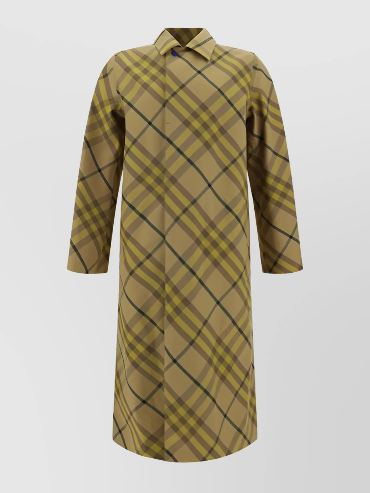 Shop Burberry Check Archivio Double-breasted Coat