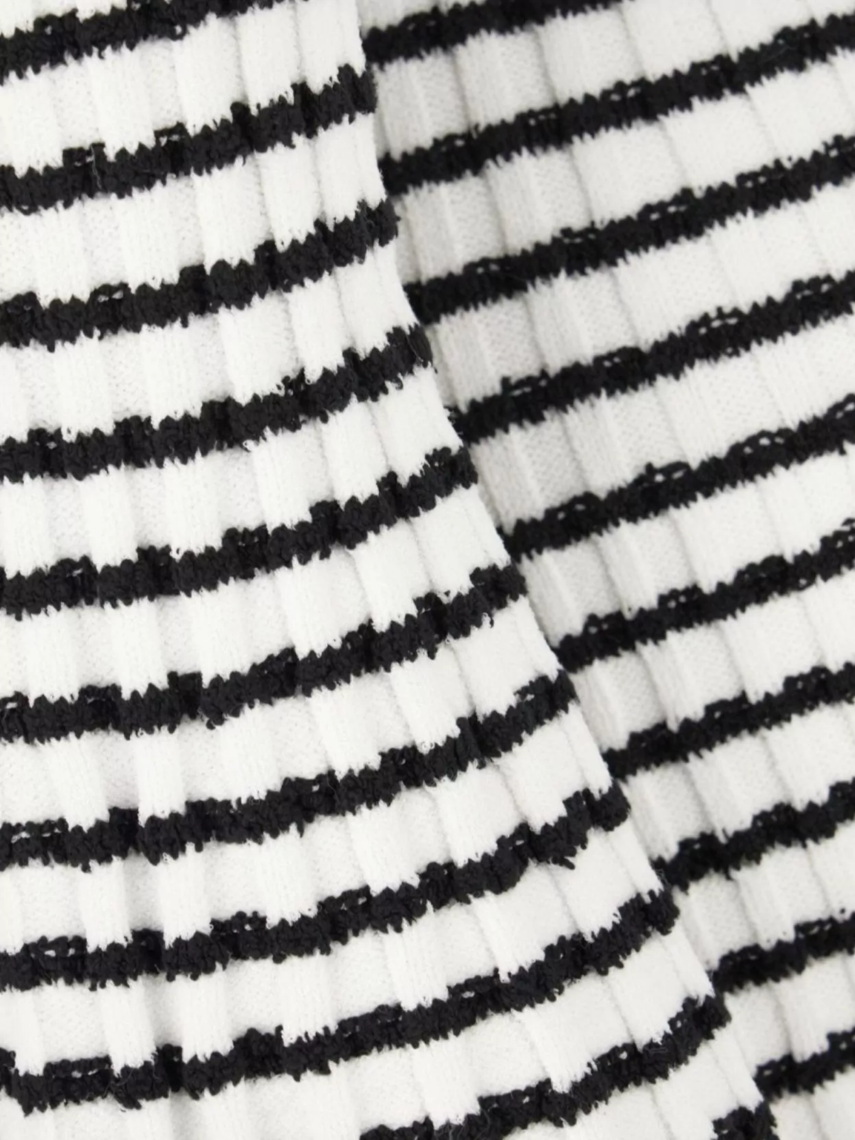 Proenza Schouler Striped Embroidery Bell Sleeves Dress