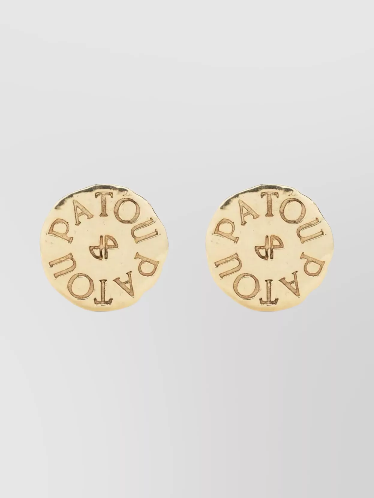 Patou Ancient Coin Circular Clip Earrings