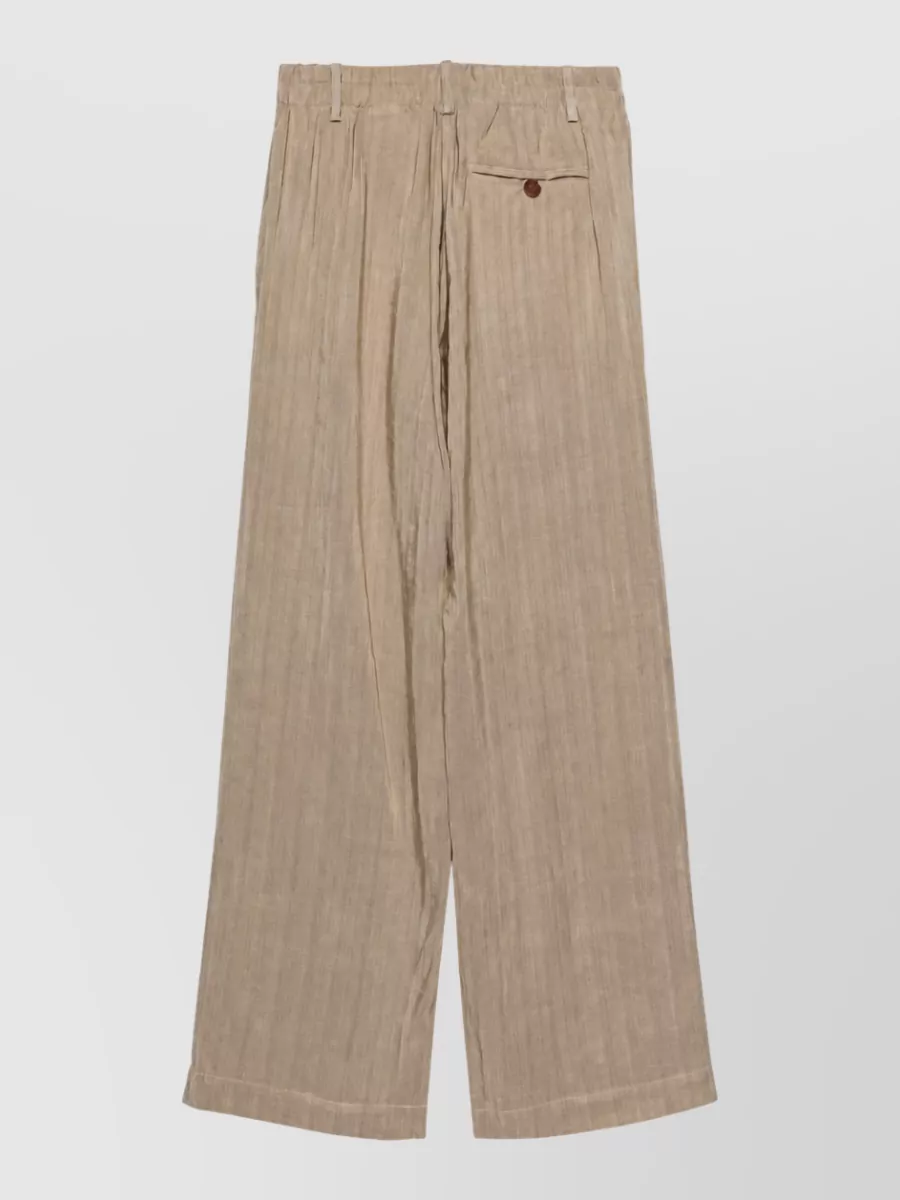 Alysi Linen Wide-Leg Trousers