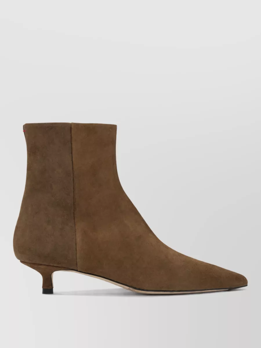 Aeyde Leather Zippered Ankle Boots