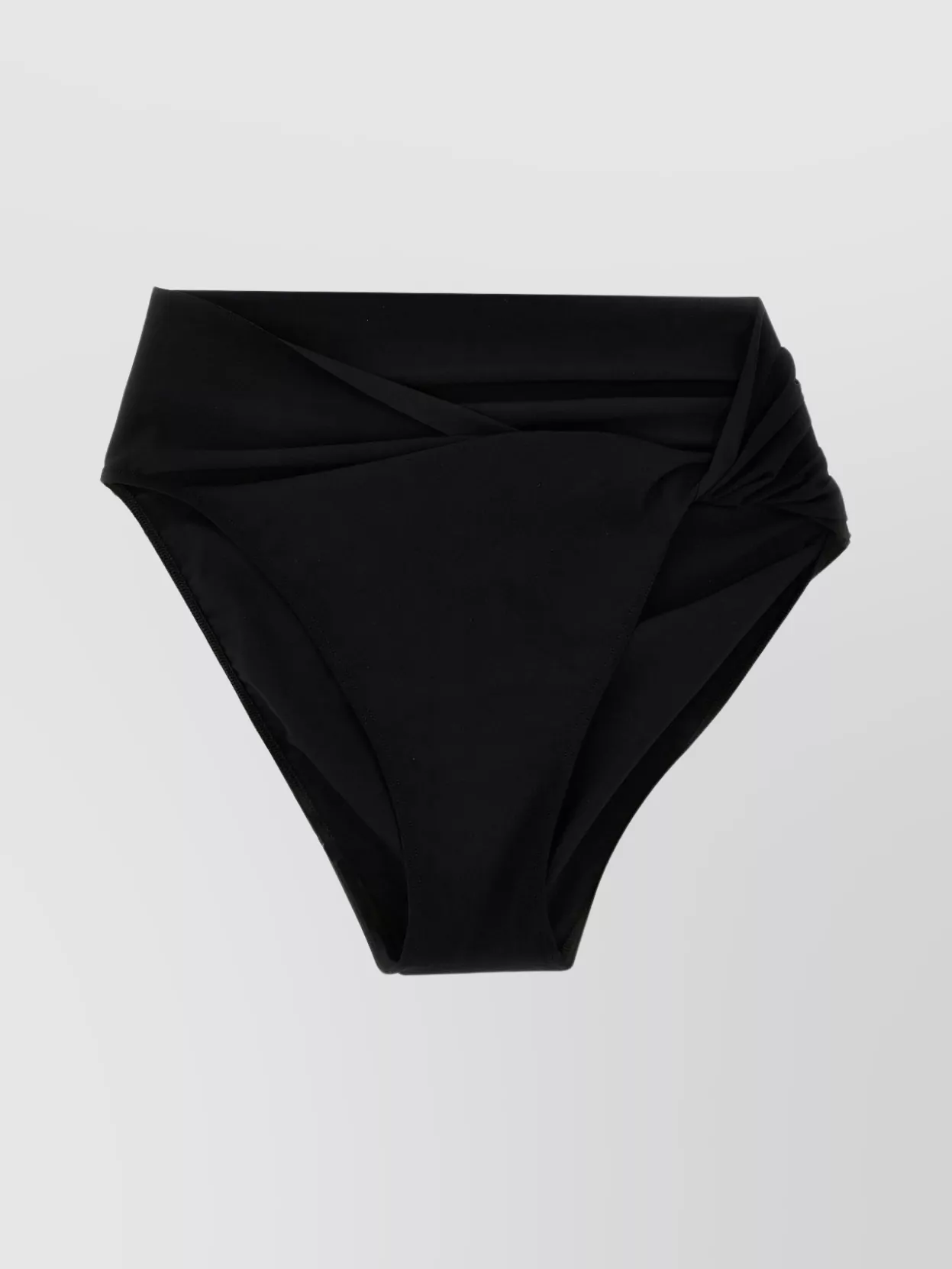 Rick Owens Bikini Bottoms High-waisted Ruched Detailing In Black