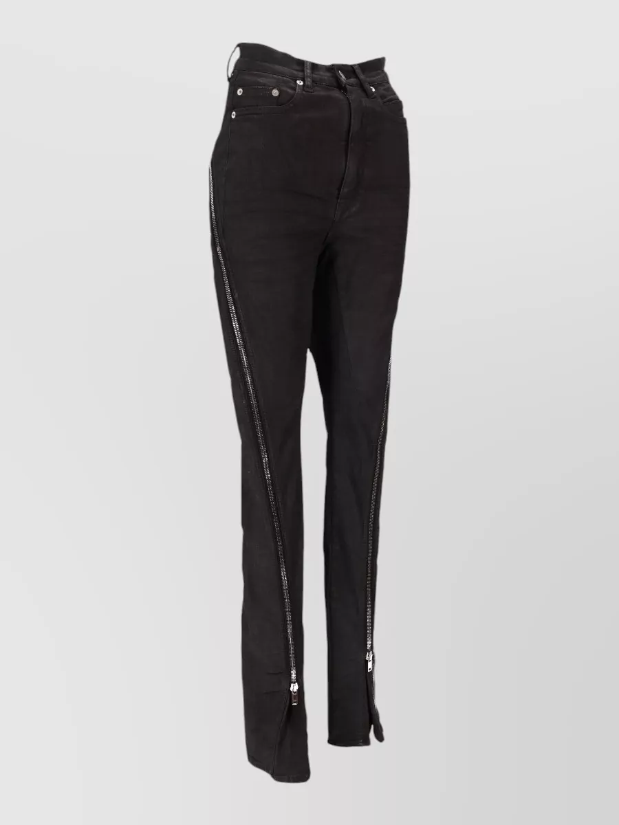 Rick Owens Banana Cut Trousers Belt Loops Five Pockets