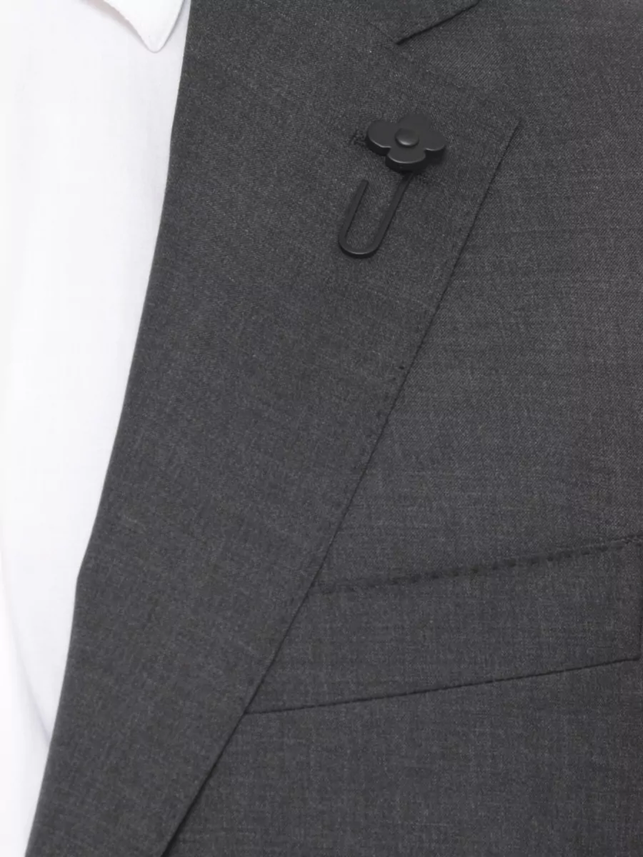 Lardini Notch Lapel Single Breasted Wool Suit