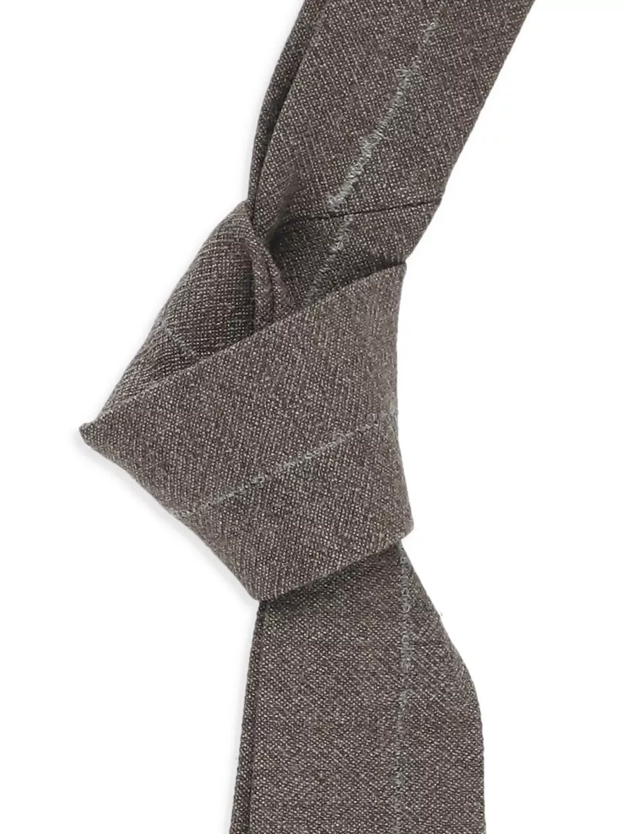 Antonelli Firenze Slim Neckties Knotted Detail Textured Fabric