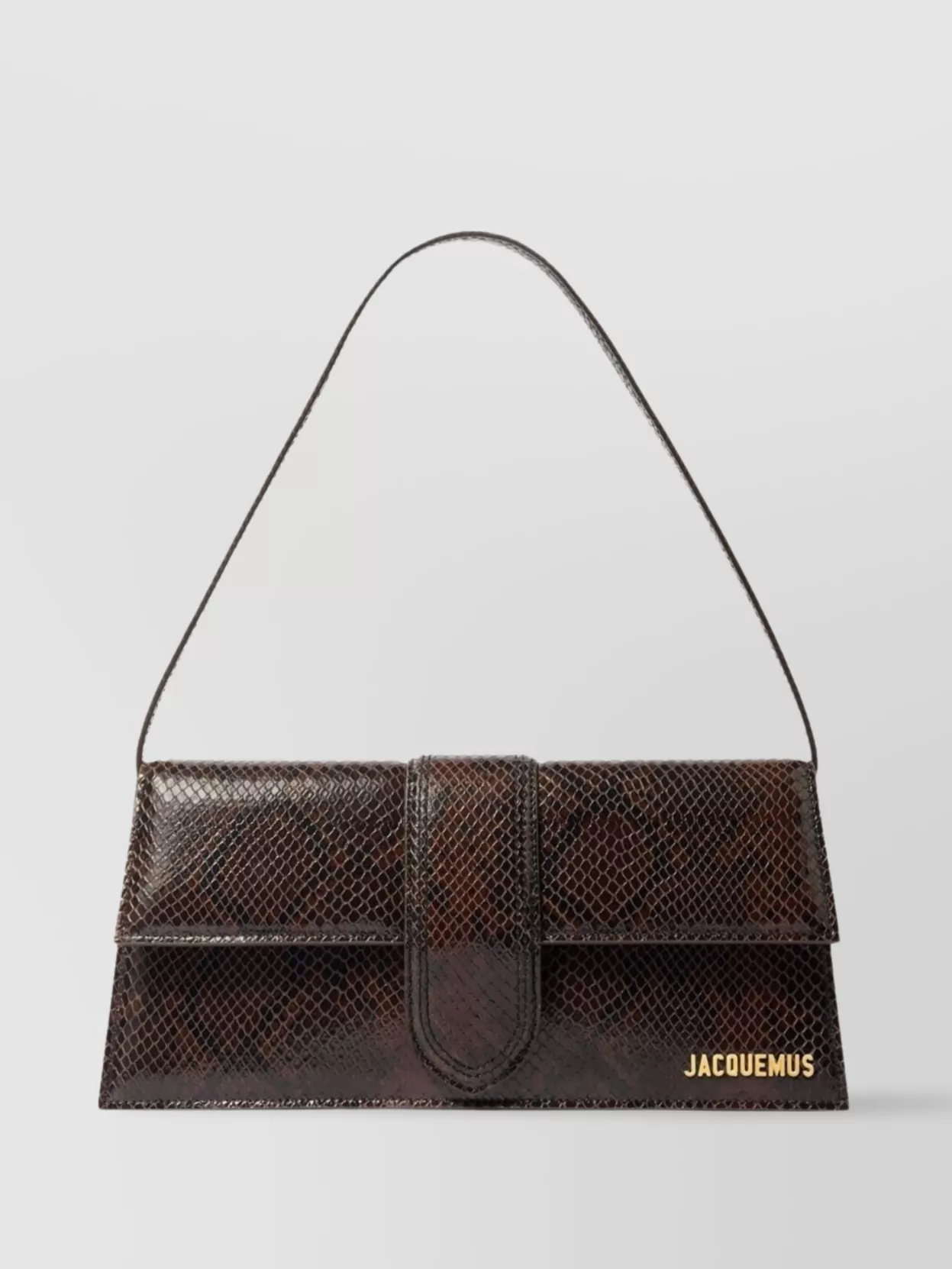 Jacquemus Long Rectangular Shoulder Bag With Snakeskin Effect