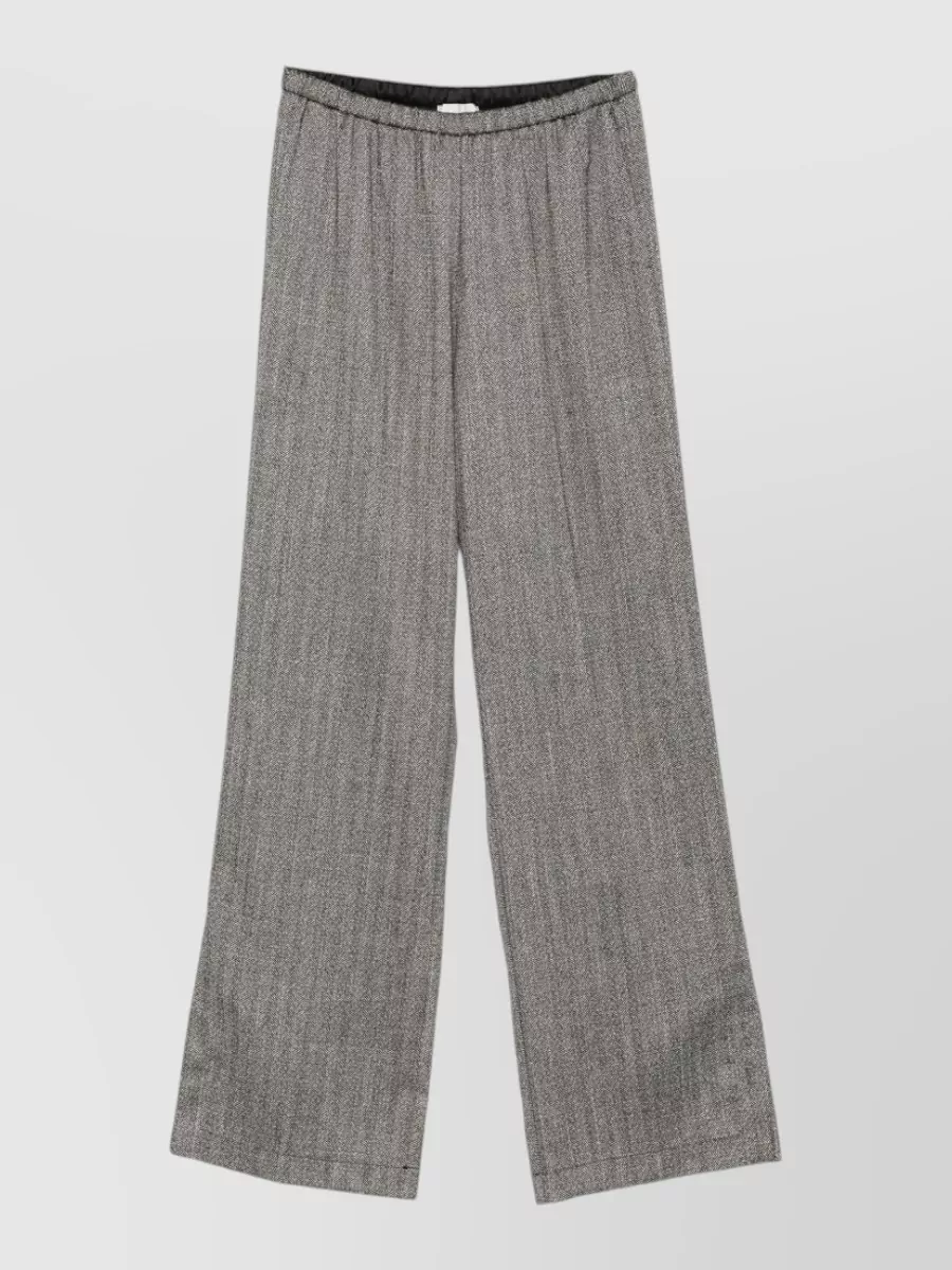 Forte Forte herringbone wide-leg trousers