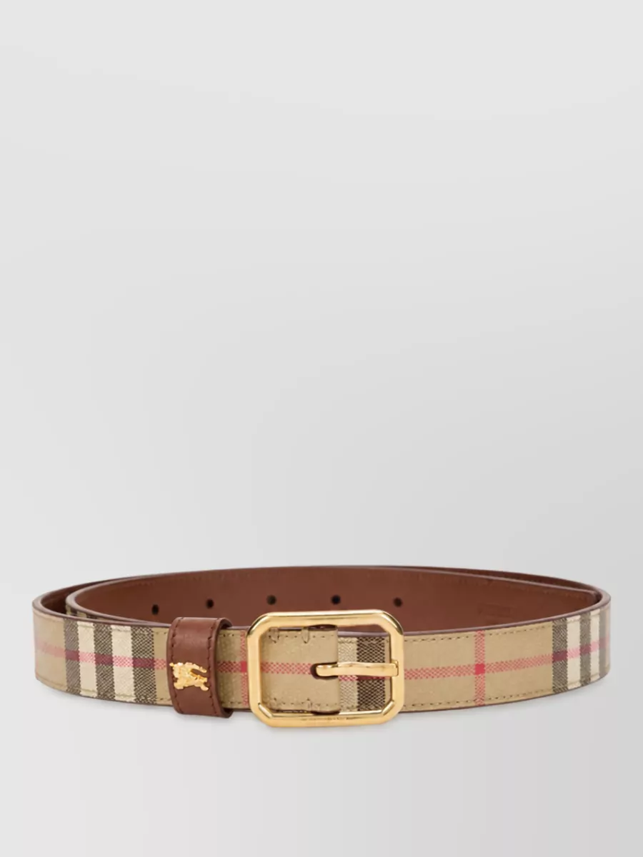 Burberry check-pattern belt