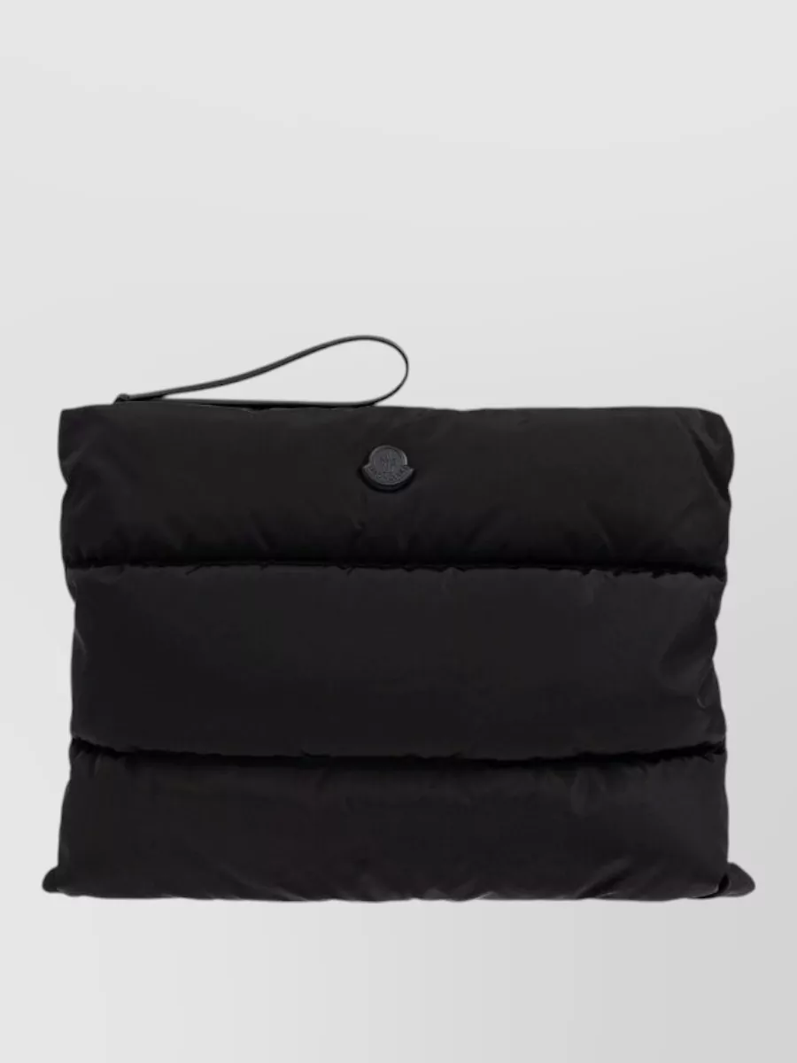 Moncler quilted laptop case