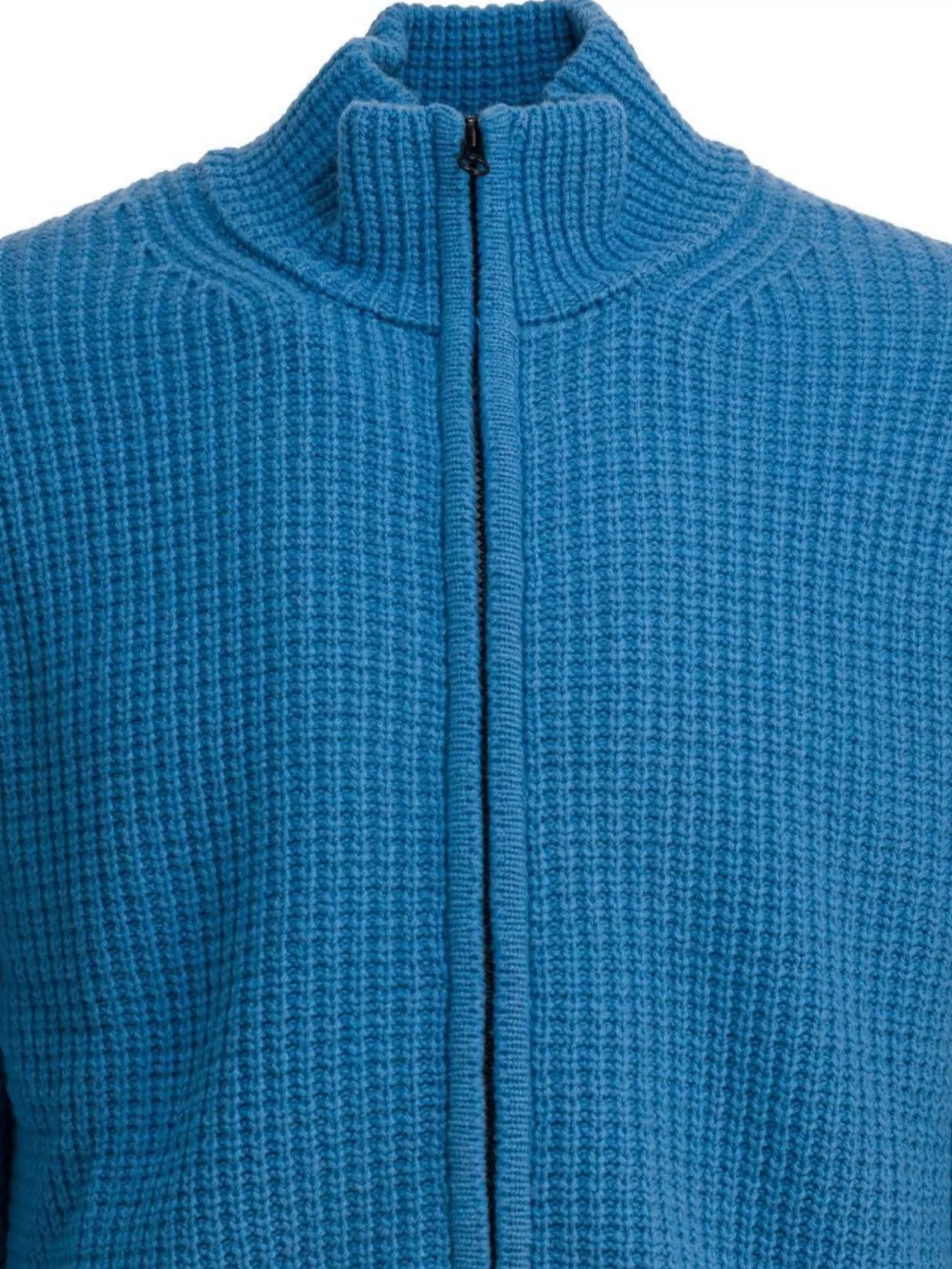 C.p. Company Lambswool Sweater With High Collar And Pocket