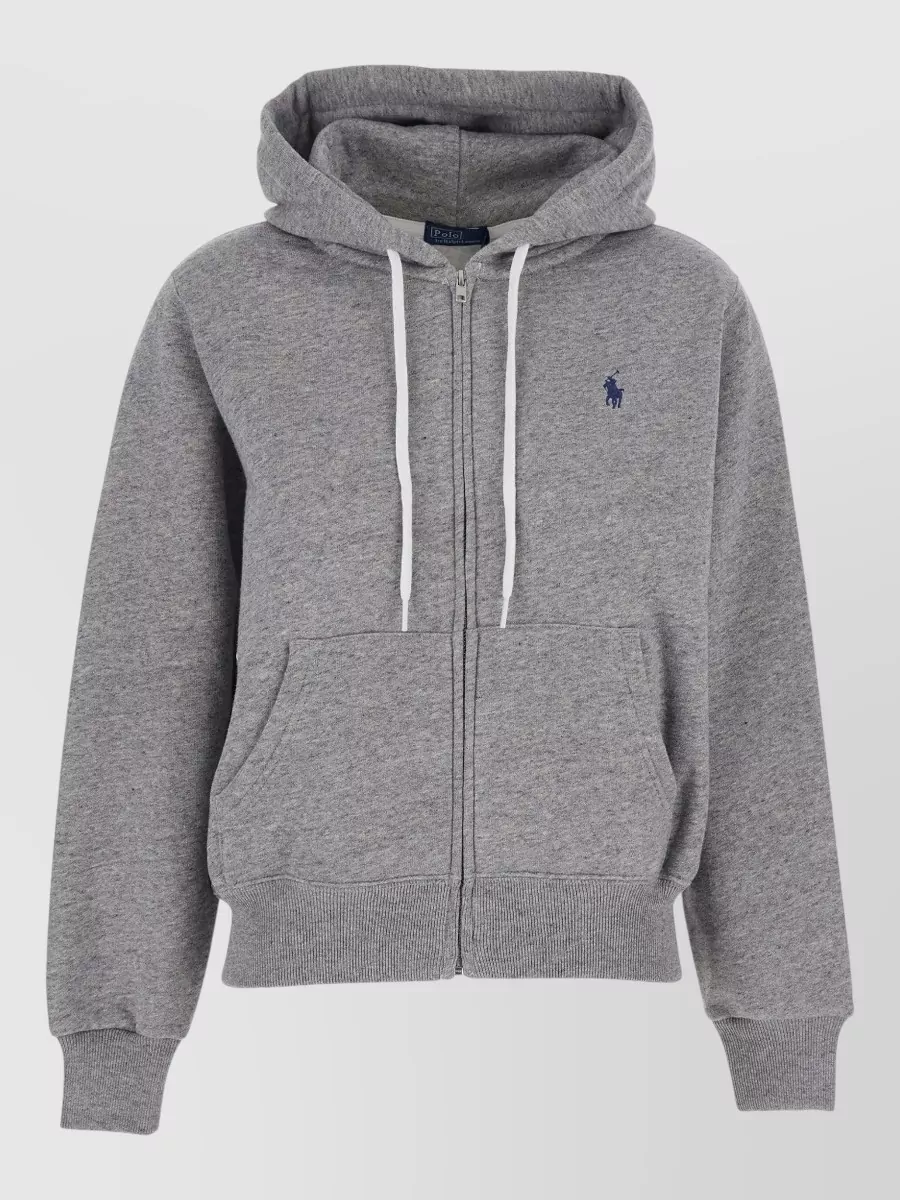 Polo Ralph Lauren Ribbed fleece zip-up hoodie