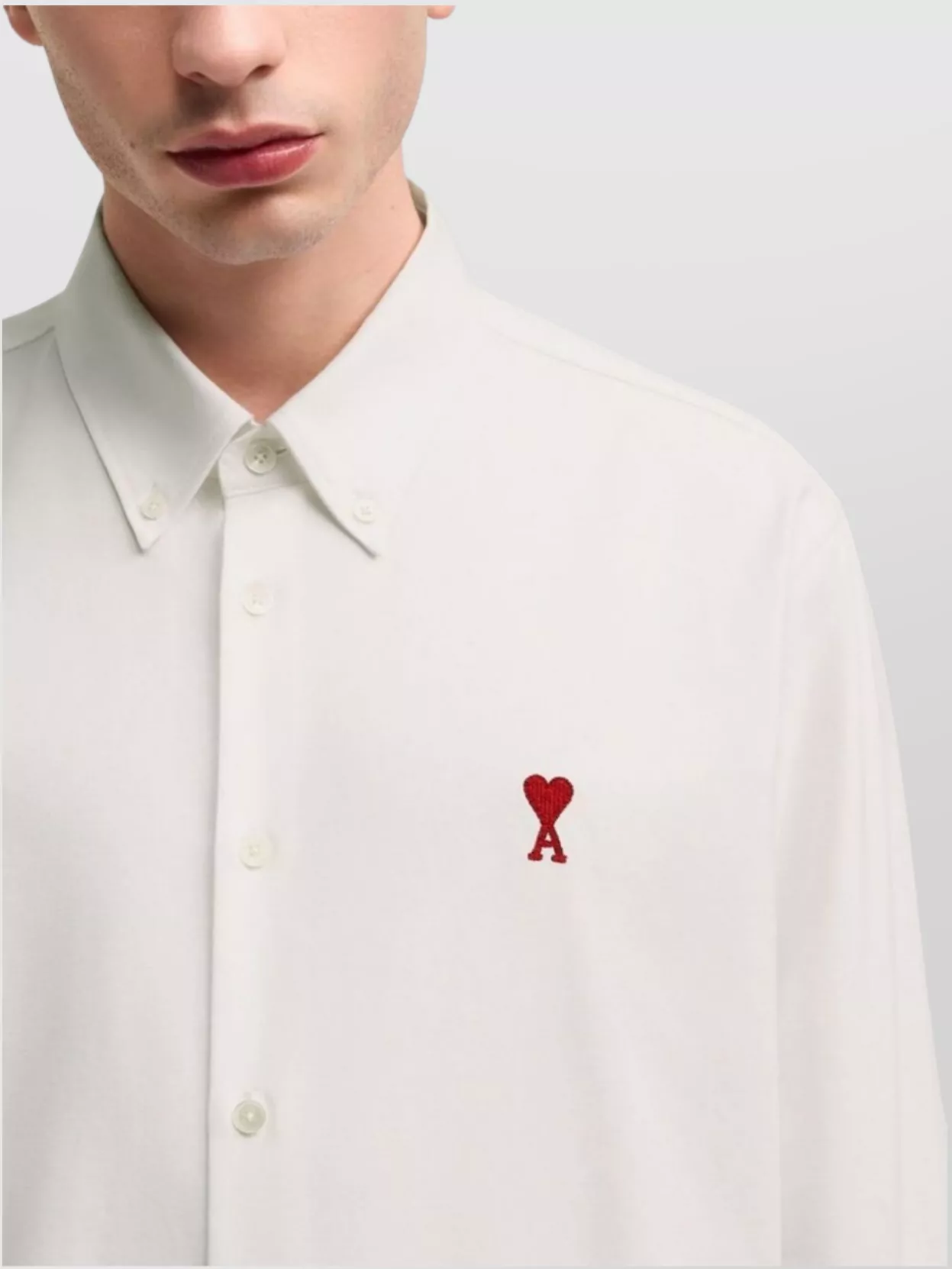 Ami Paris Heart Friend Cotton Shirt