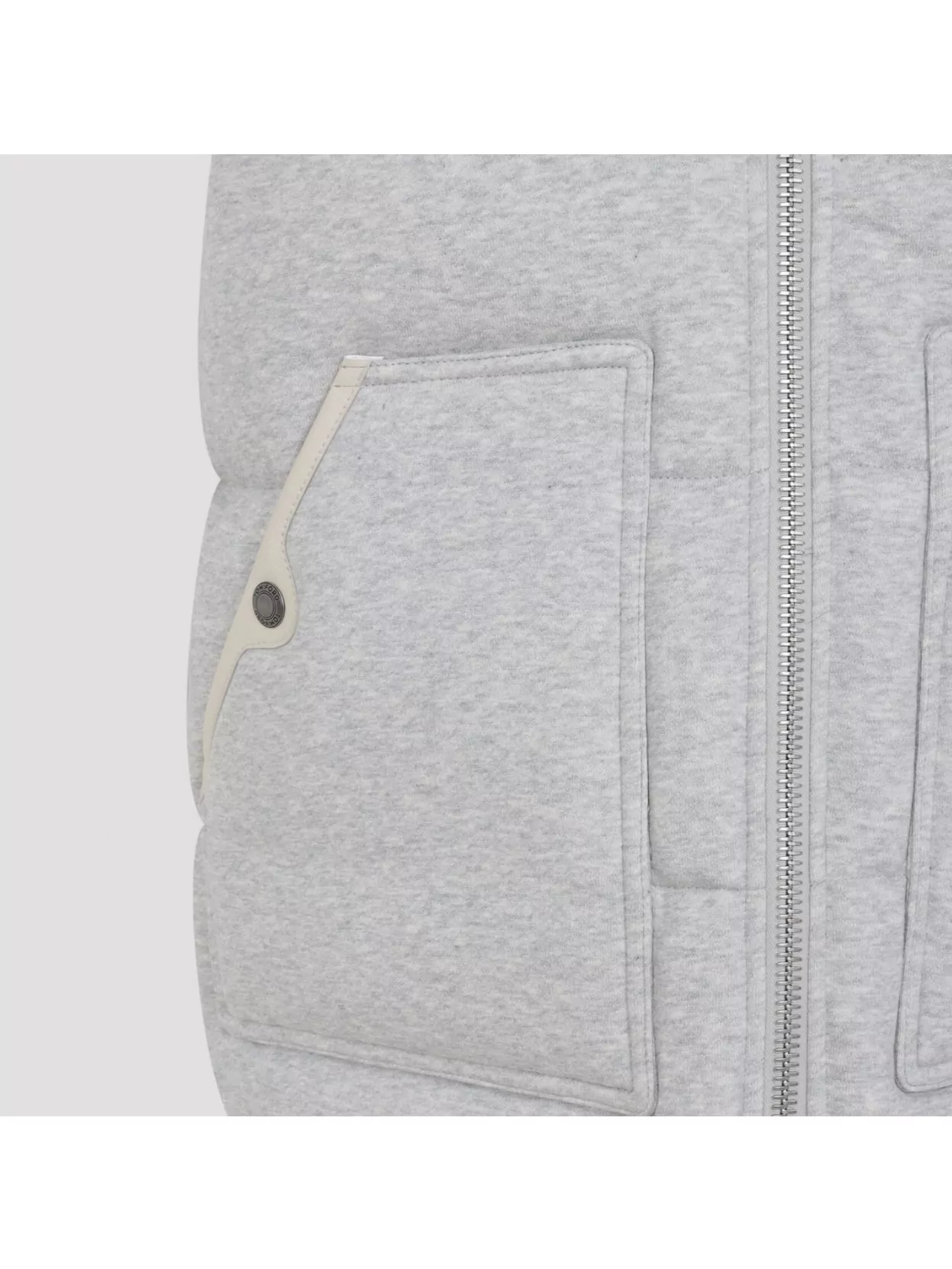 Tom Ford Quilted Ribbed Collar Side Pockets Jacket In Gray