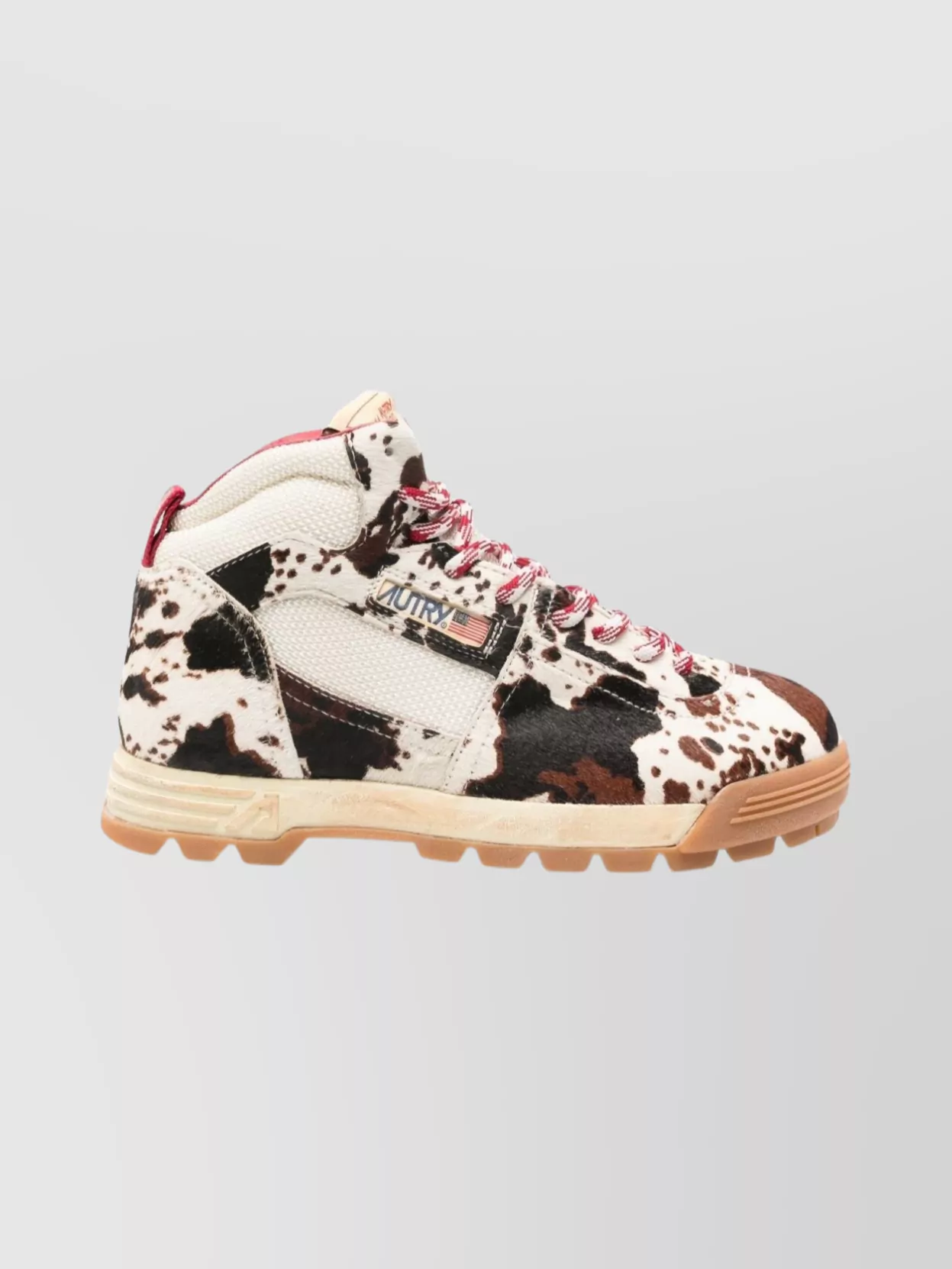 Autry High-top Patterned Ankle Length Boots In Multi