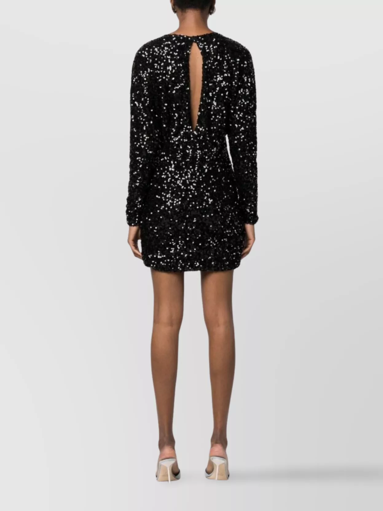P.a.r.o.s.h Sequin-embellished Minidress Keyhole Detail