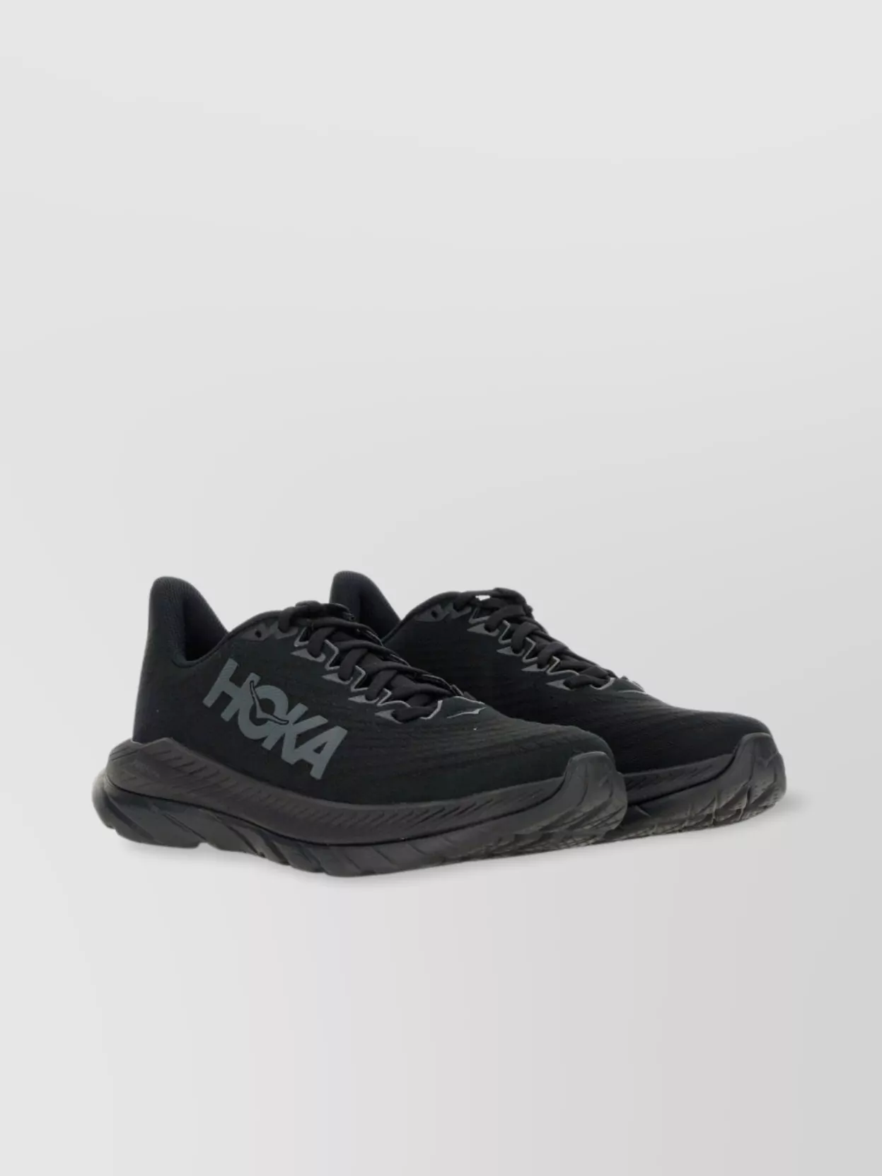 Hoka Mens  Clifton 9 Logo-print Woven Low-top Trainers