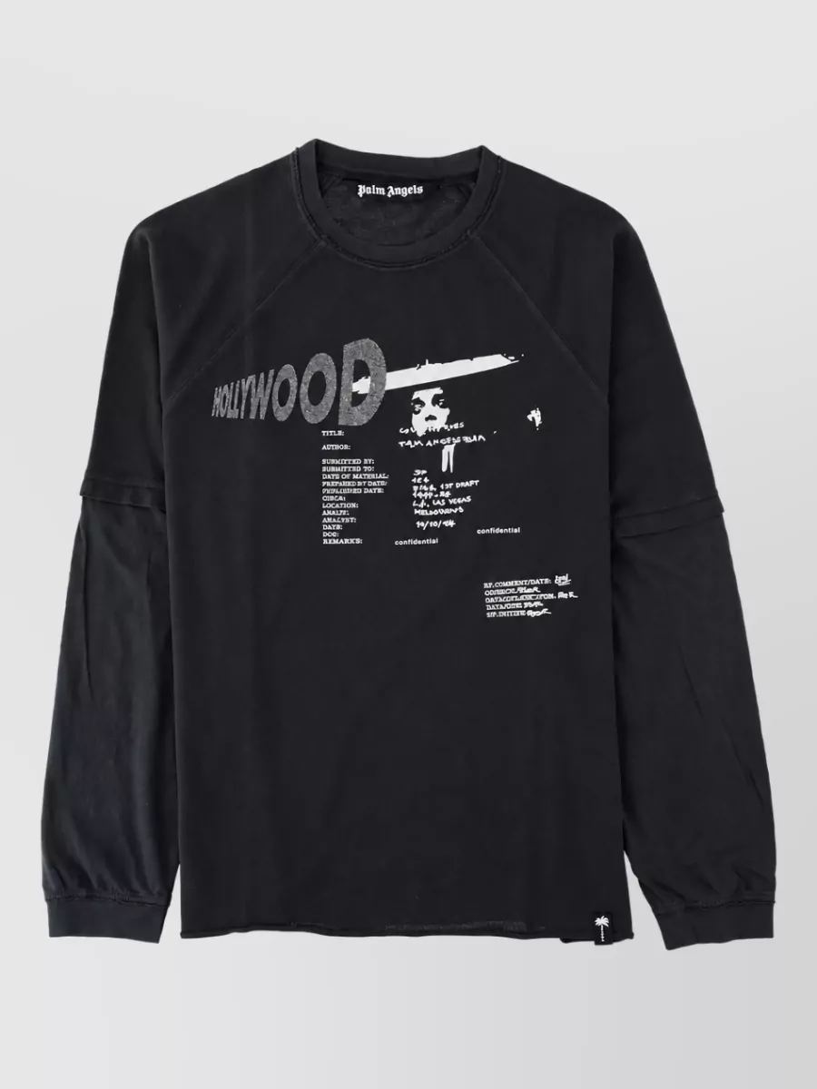 Palm Angels double layer long sleeve sweatshirt