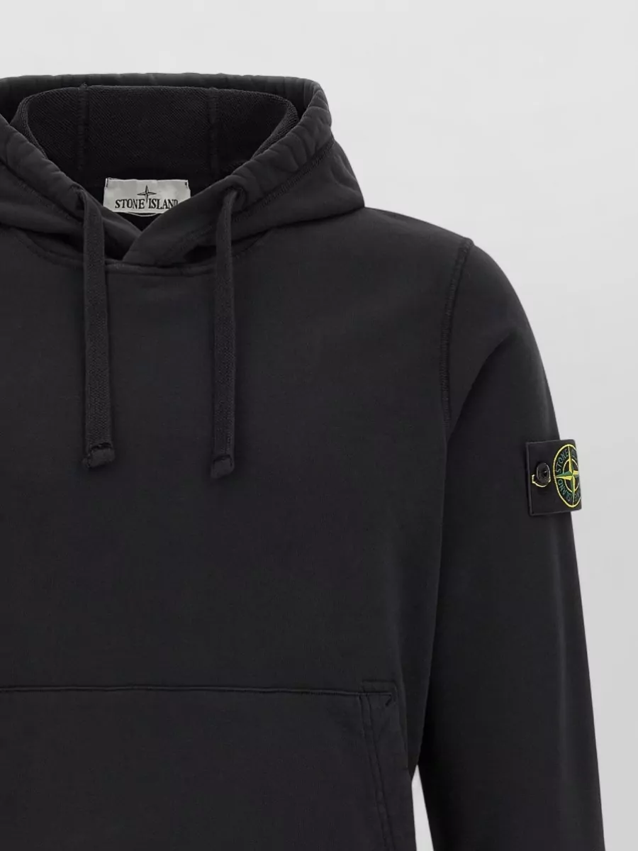 Stone Island cotton hooded sweatshirt