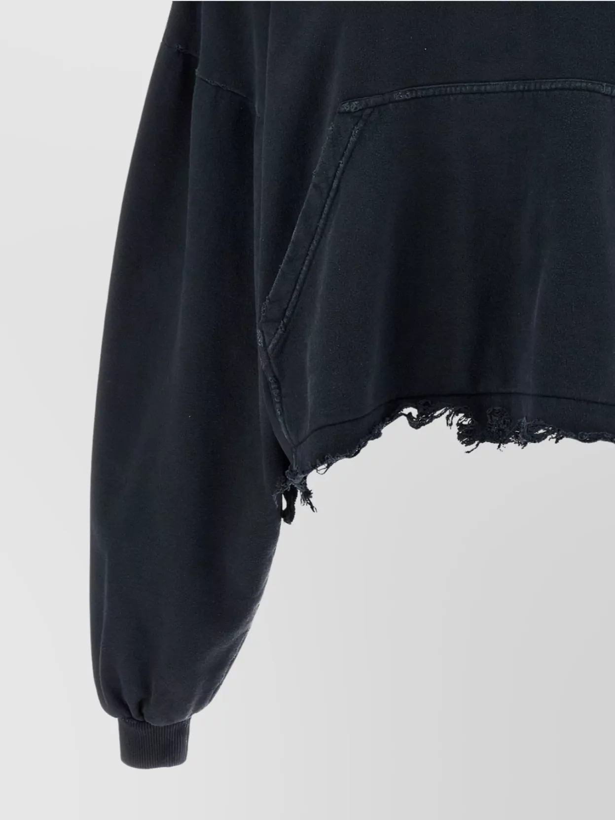 Balenciaga Distressed Nail Polish Hoodie With Front Pocket