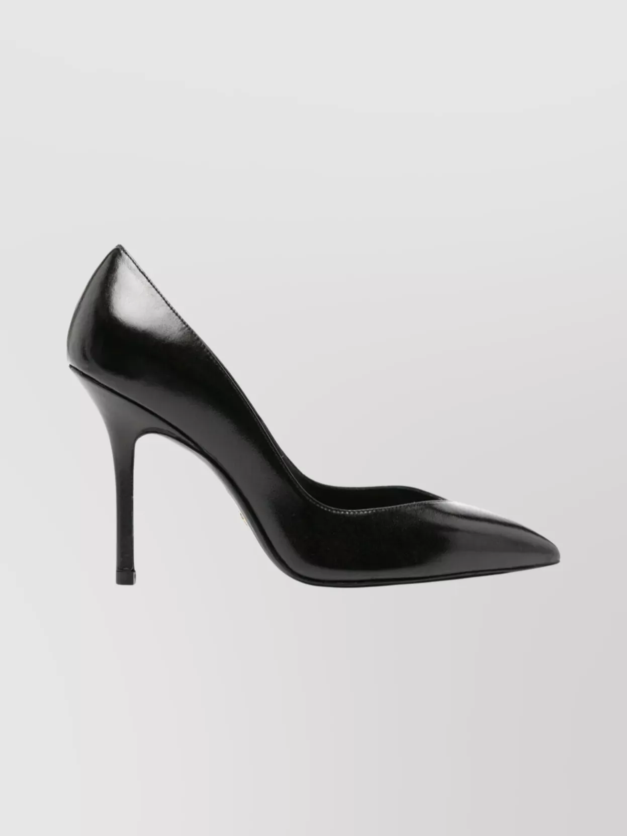 Stuart Weitzman Pointed Toe Stiletto Heel Leather Pumps In Black