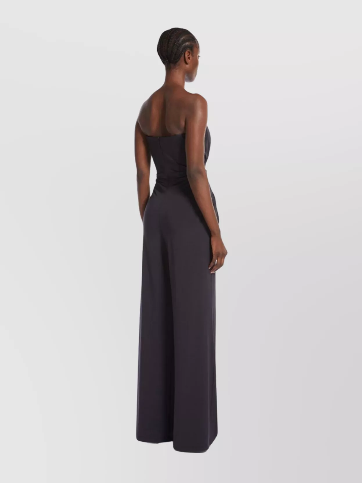 Max Mara Draped Waist Jumpsuit Wide-Leg Pants