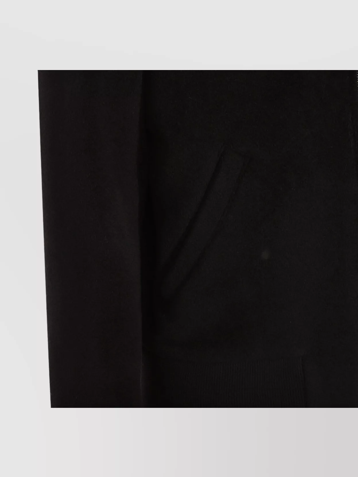 Lardini Wool Zip-front Bomber Jacket In Black