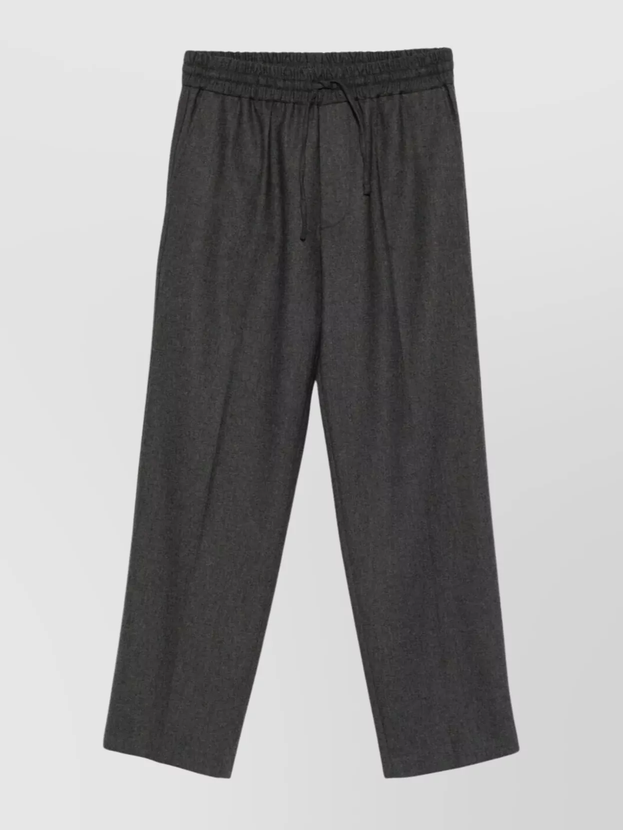 Drôle De Monsieur Flannel Elasticated Straight Leg Trousers In Green