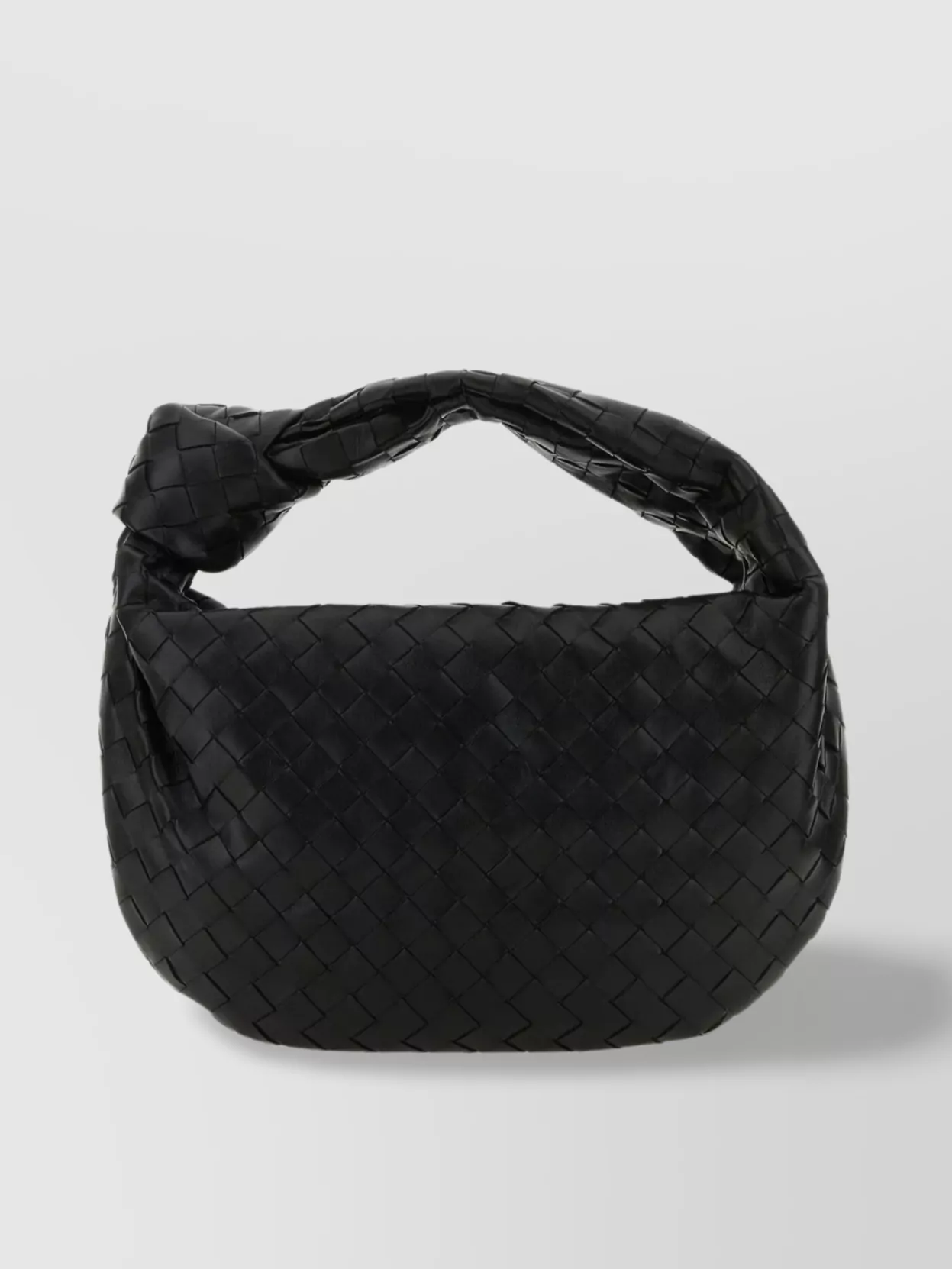 Bottega Veneta Teen Jodie Leather Shoulder Bag In Black